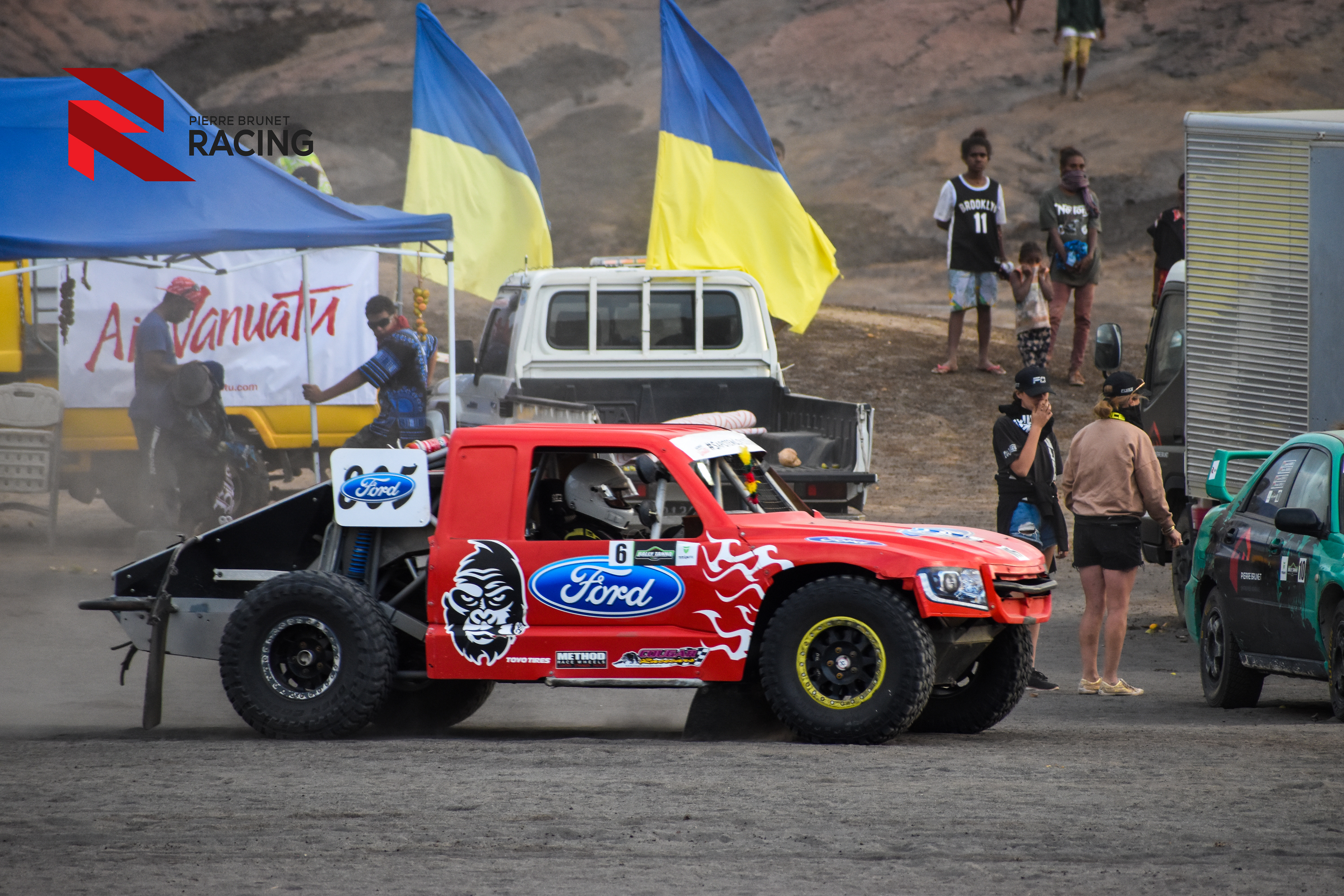 The Tanna Rally itself at the base of the active volcano