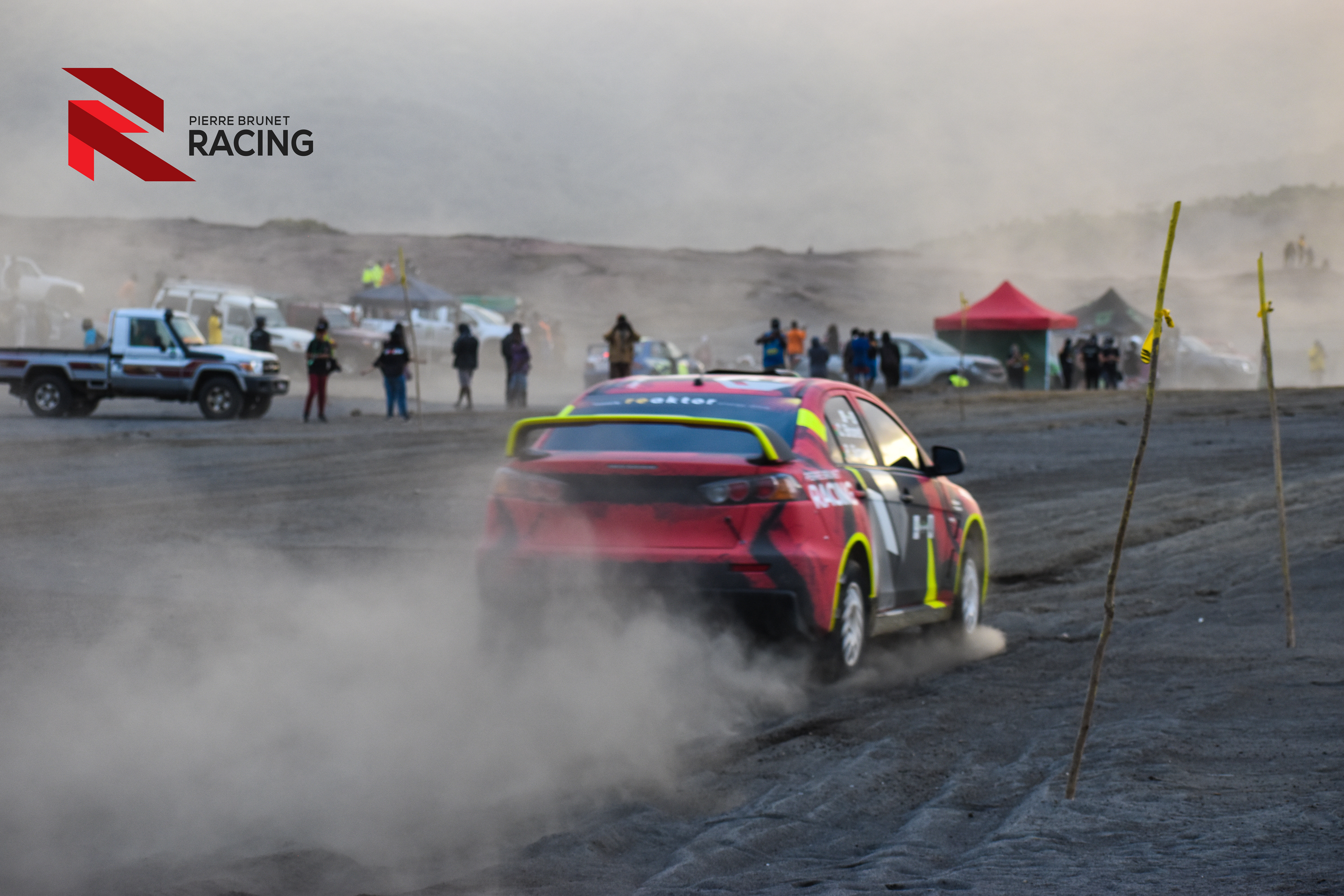 The Tanna Rally itself at the base of the active volcano