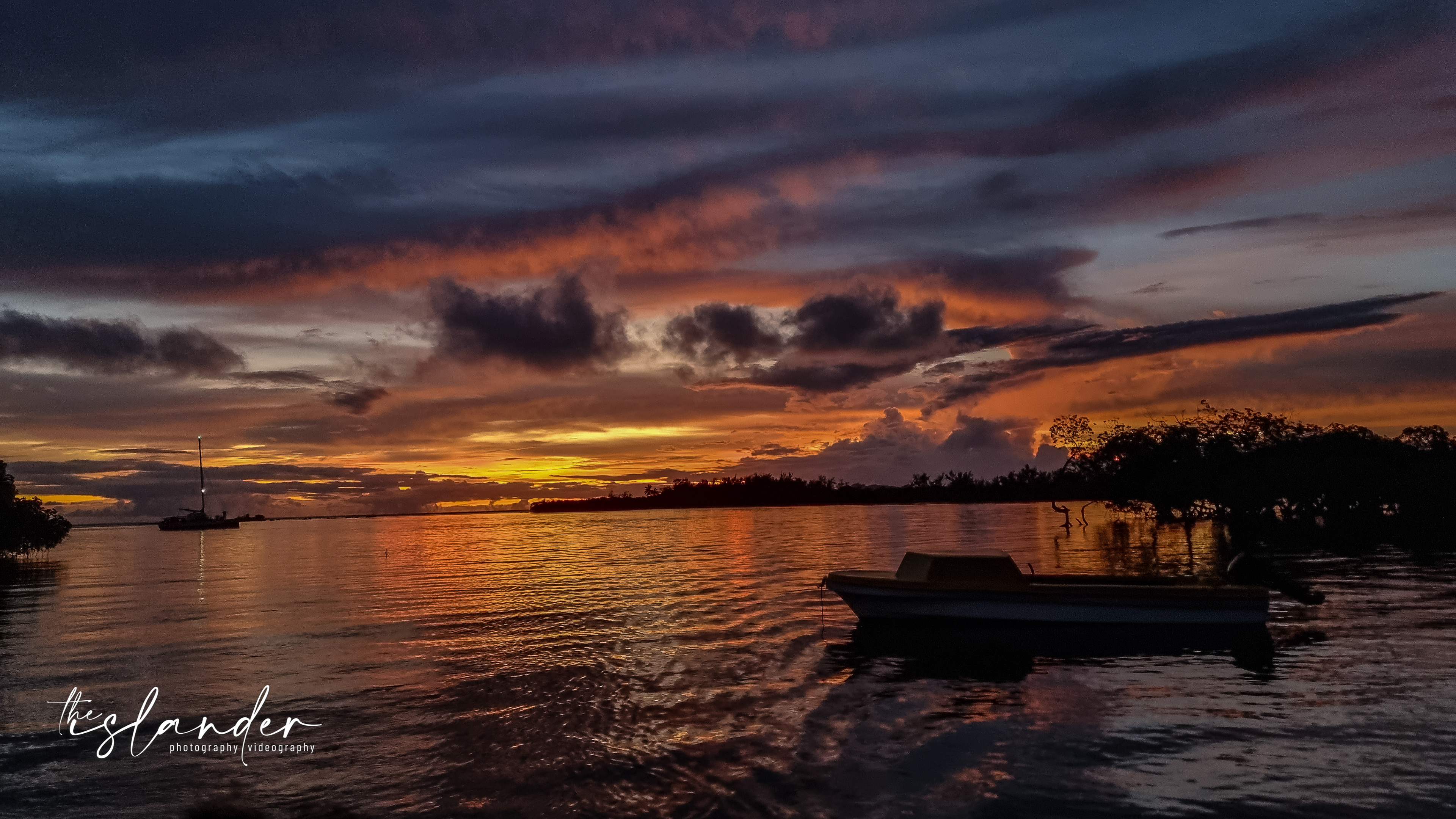 Spectacular sunset on Maskelyne