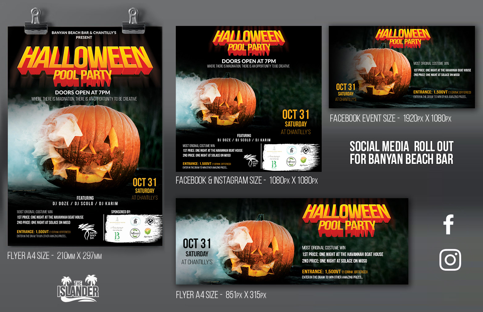 Media roll out for Hallowen @Chantilly's