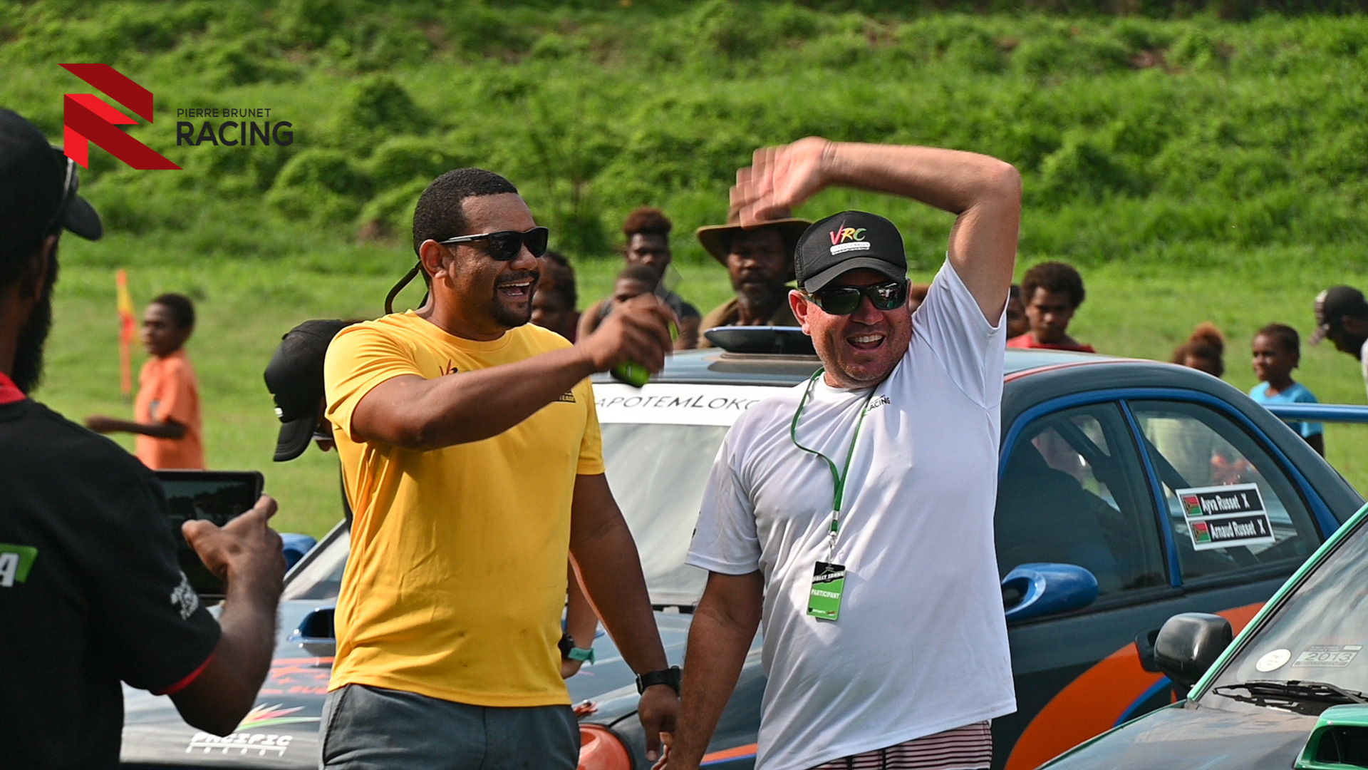 Presentation of the rally team to the crowd