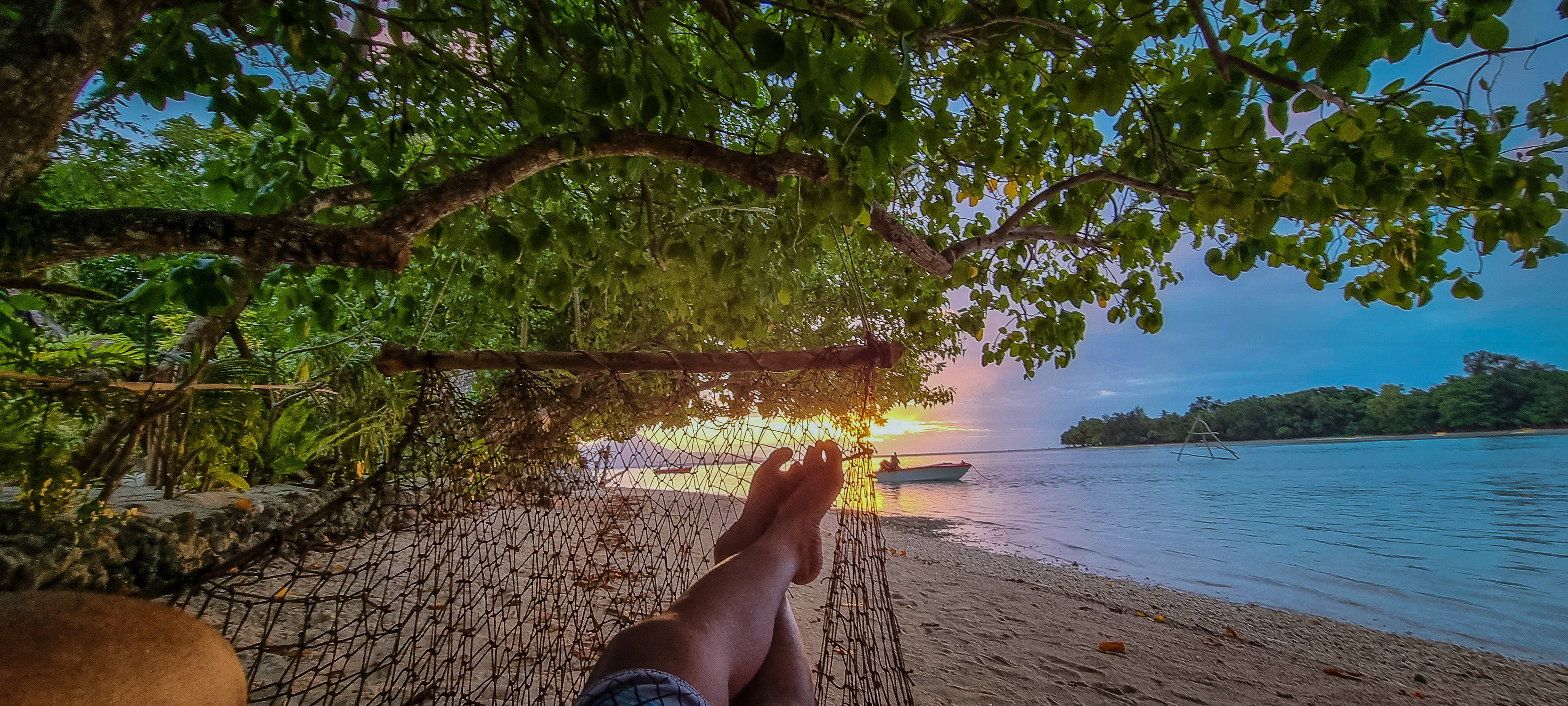 Sunset chill on the hammock