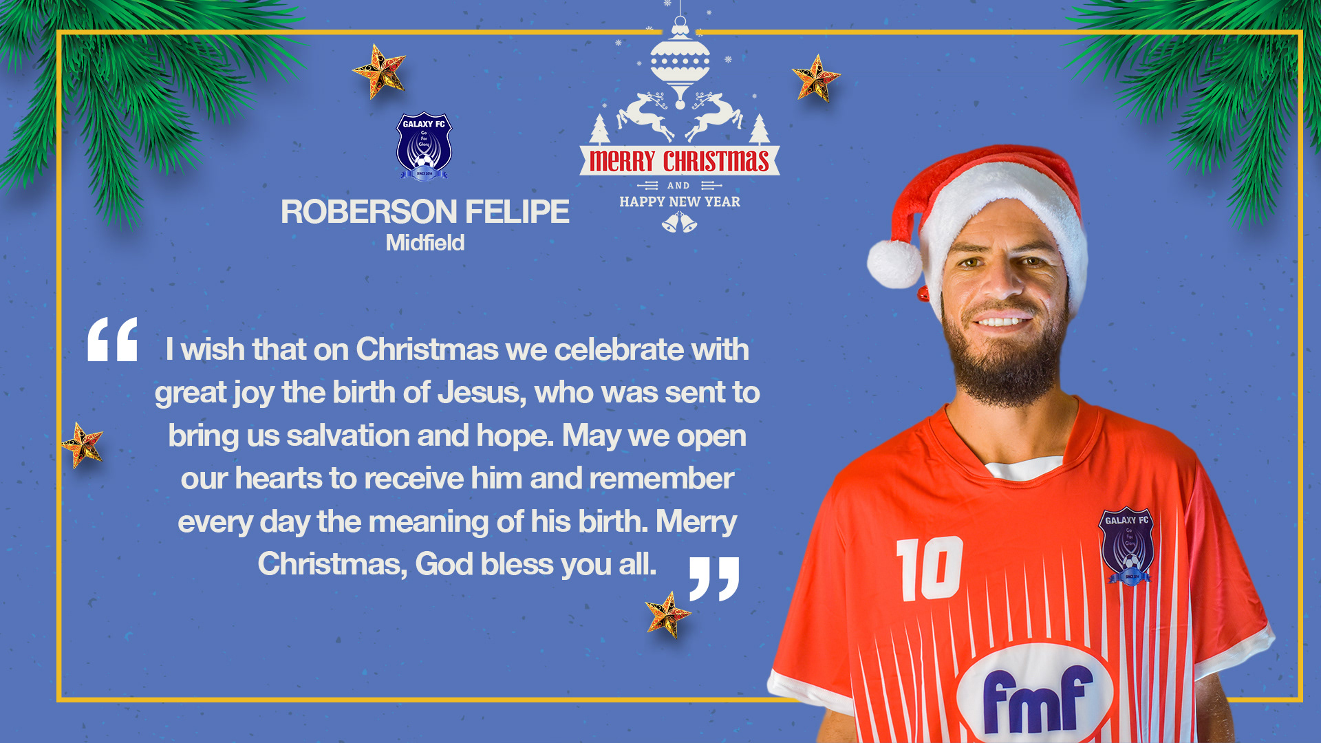 Christmas greetings to the fans