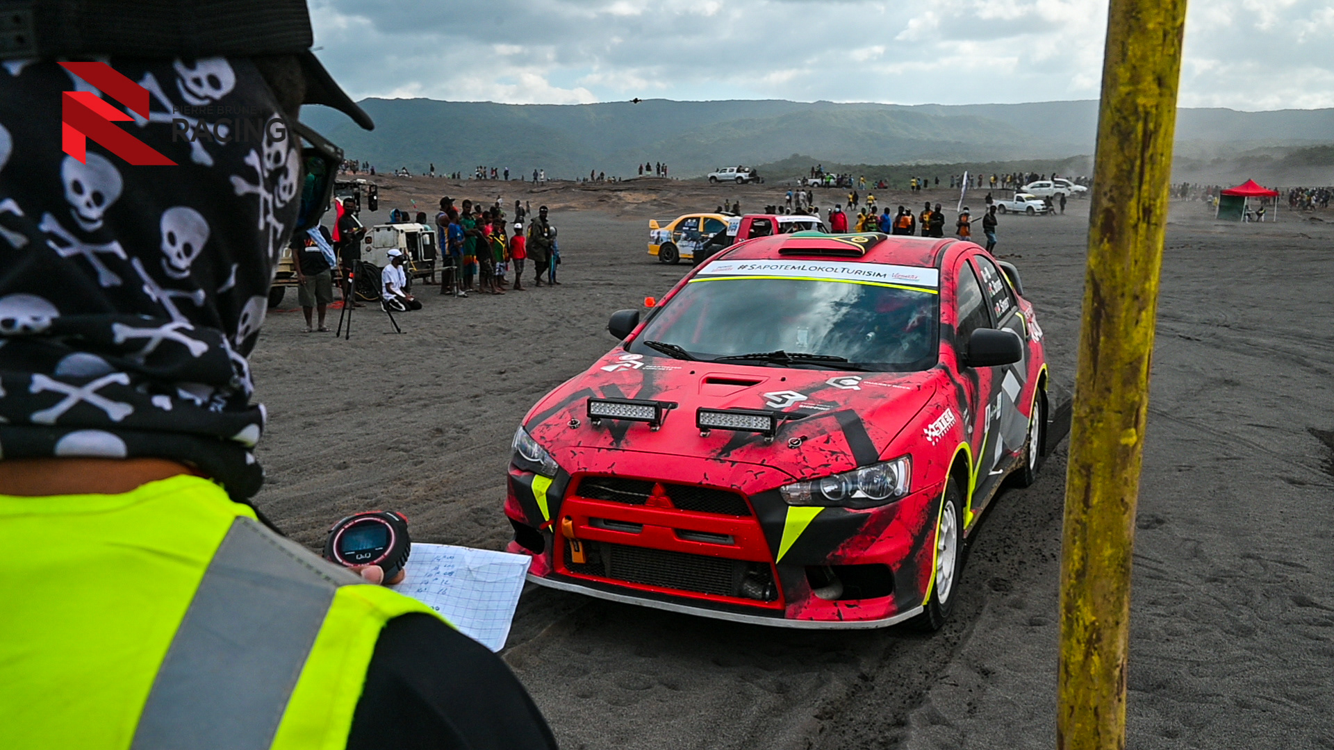 The Tanna Rally itself at the base of the active volcano
