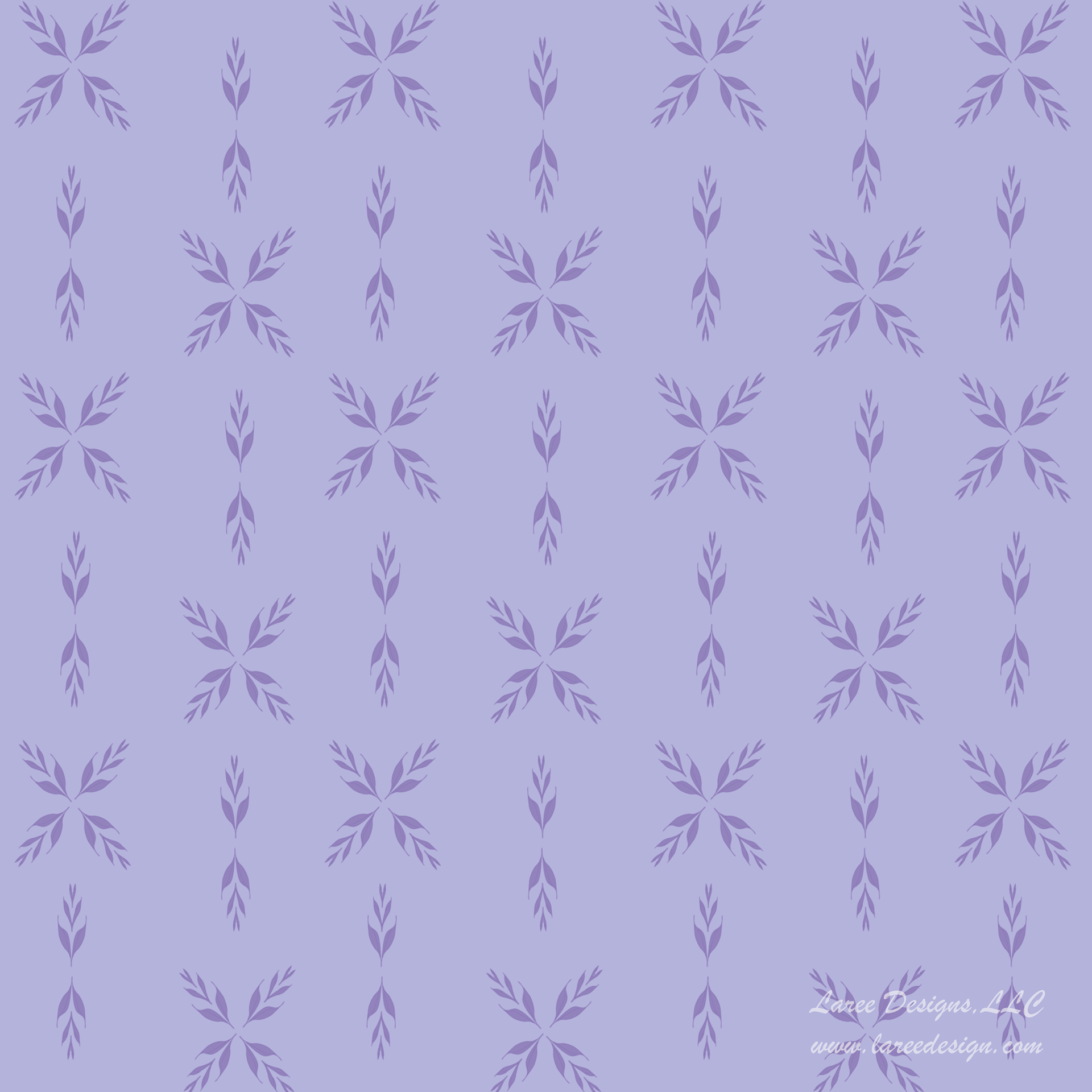 Leafy Print - Lavender