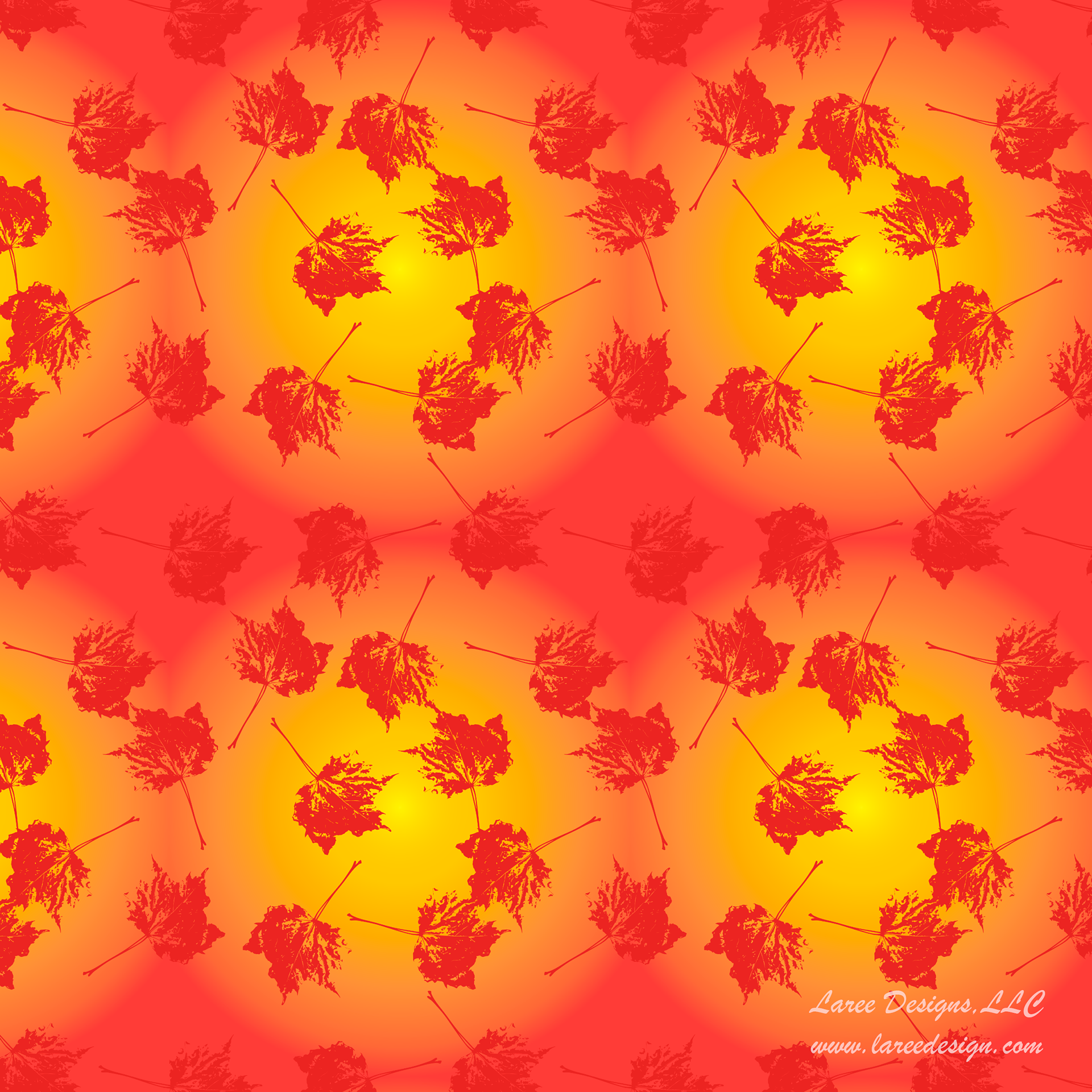 Bright Mid Red Leaf