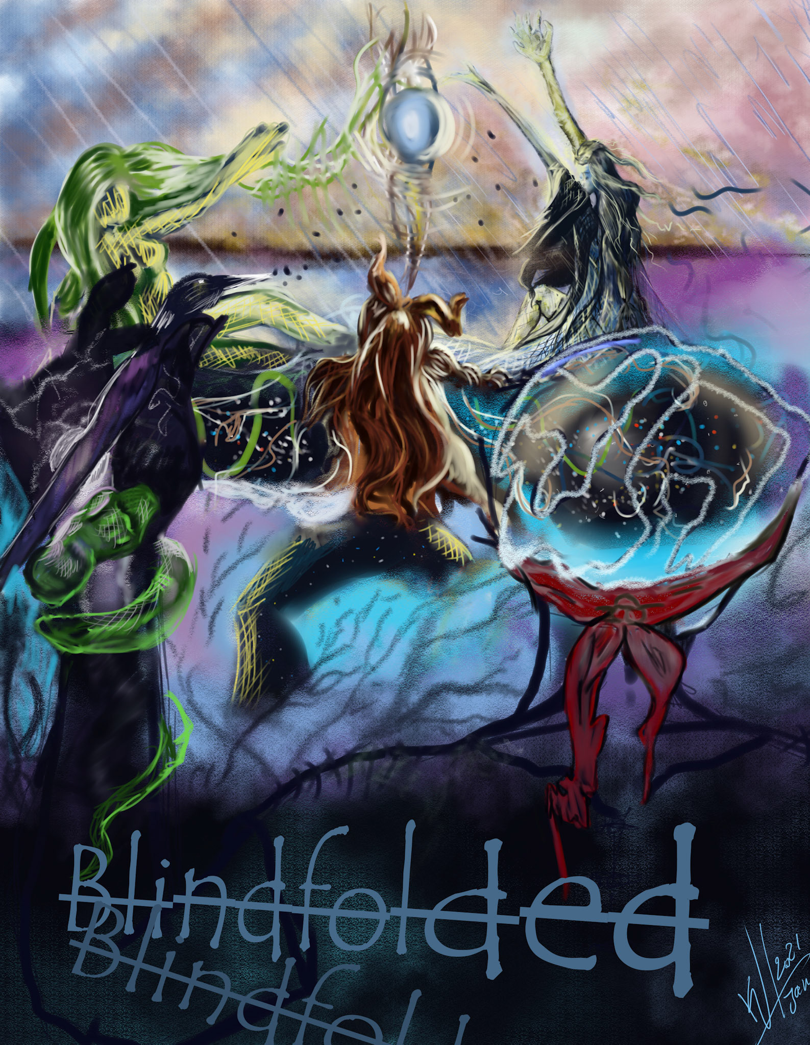 The Blindfolded Painters inner creations