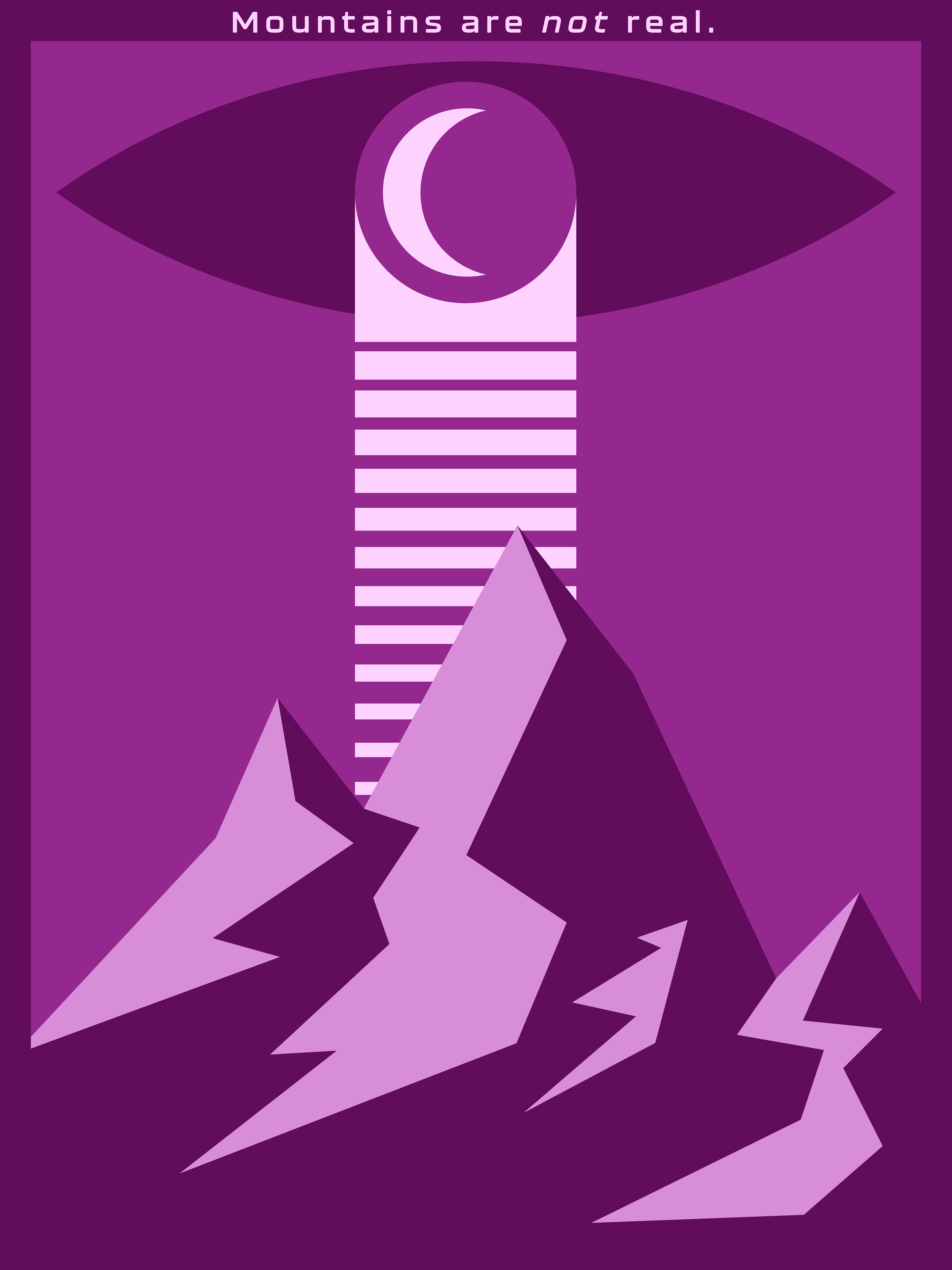 Mountains?, 2023, made on Adobe Illustrator.