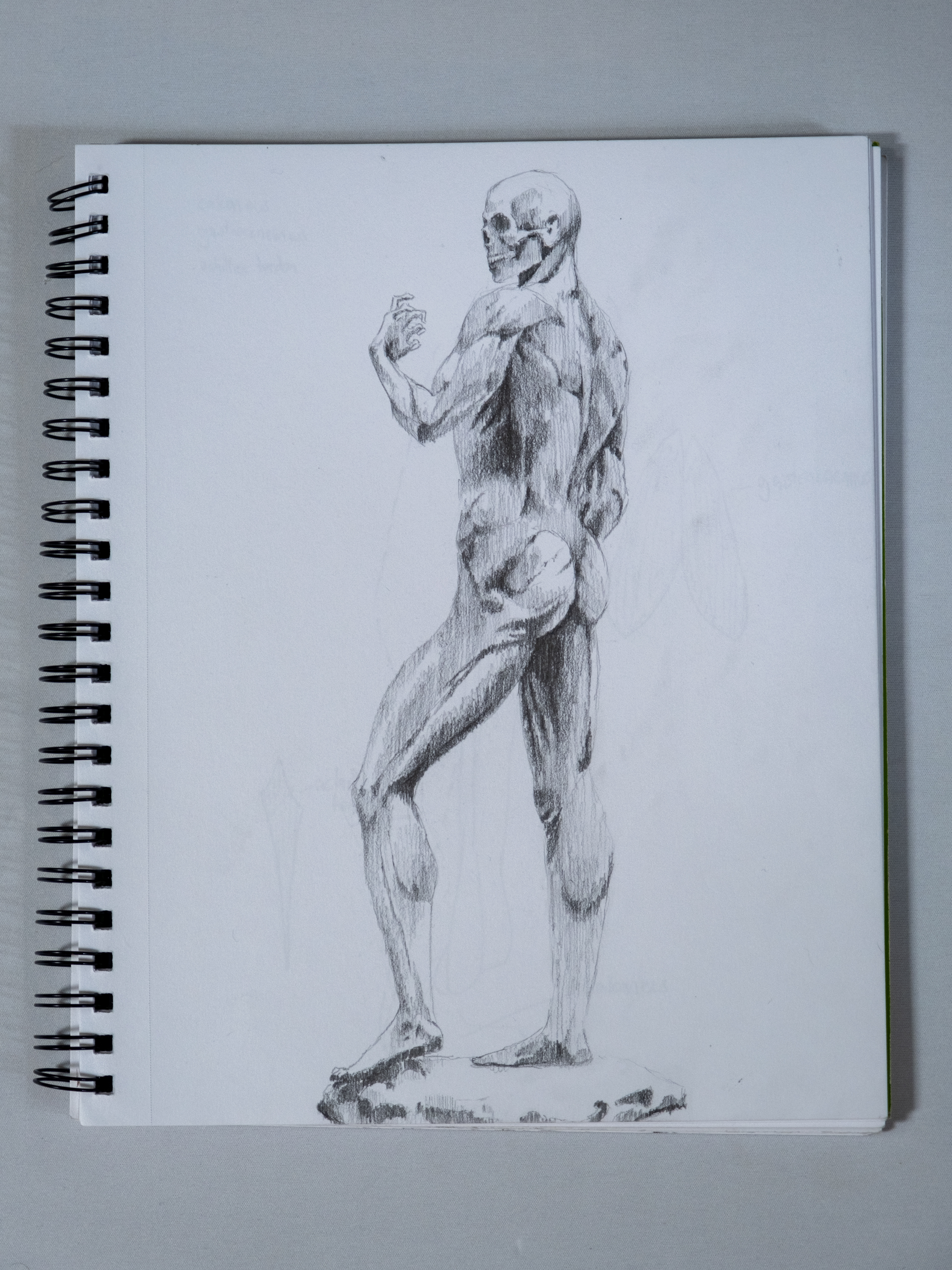 Developing a style, and Studying the Human Form, 2023. Graphite. Drawing 2, learning the human form.