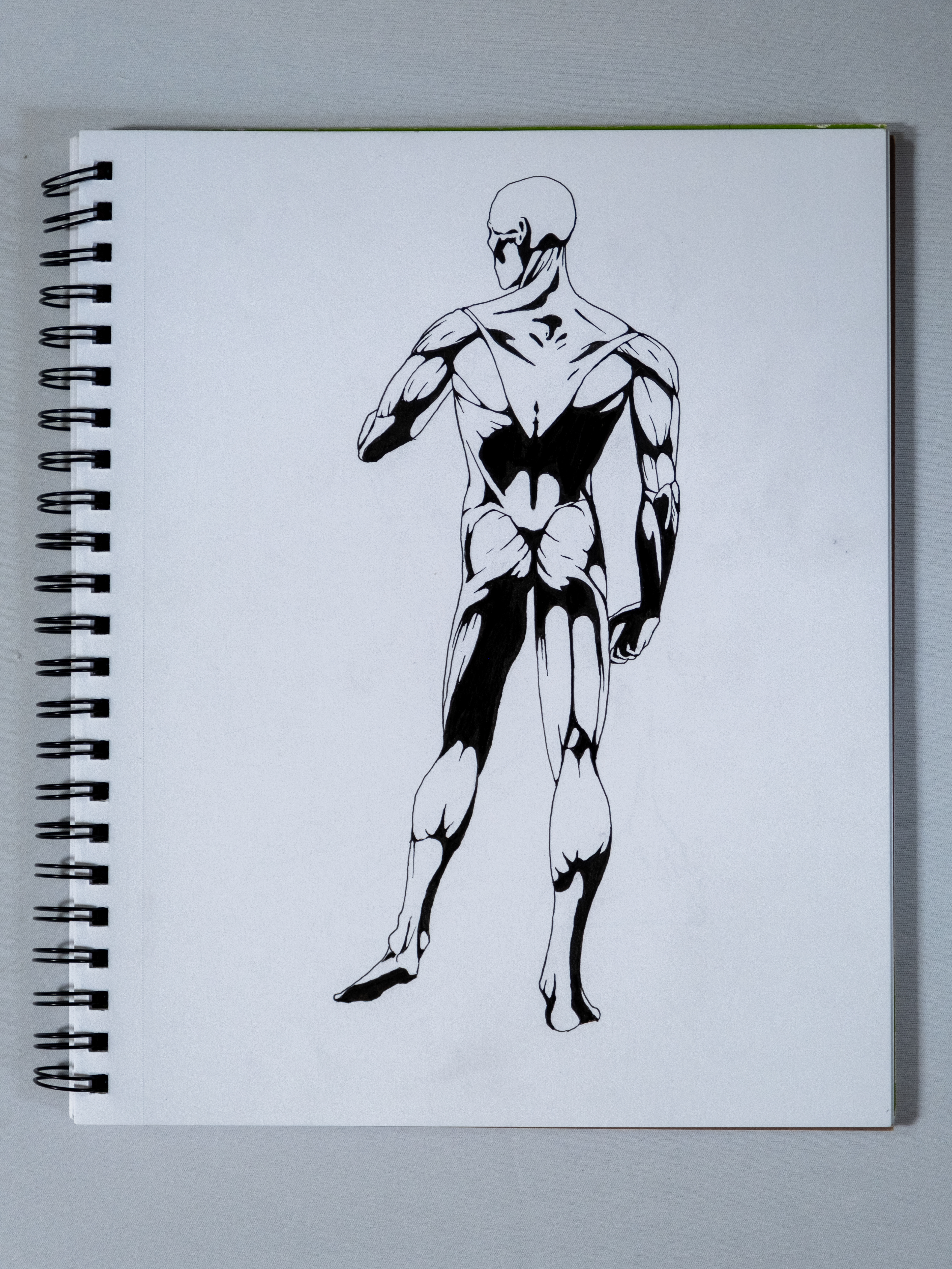 Developing a style, and Studying the Human Form, 2023. Graphite. Drawing 2, learning the human form.