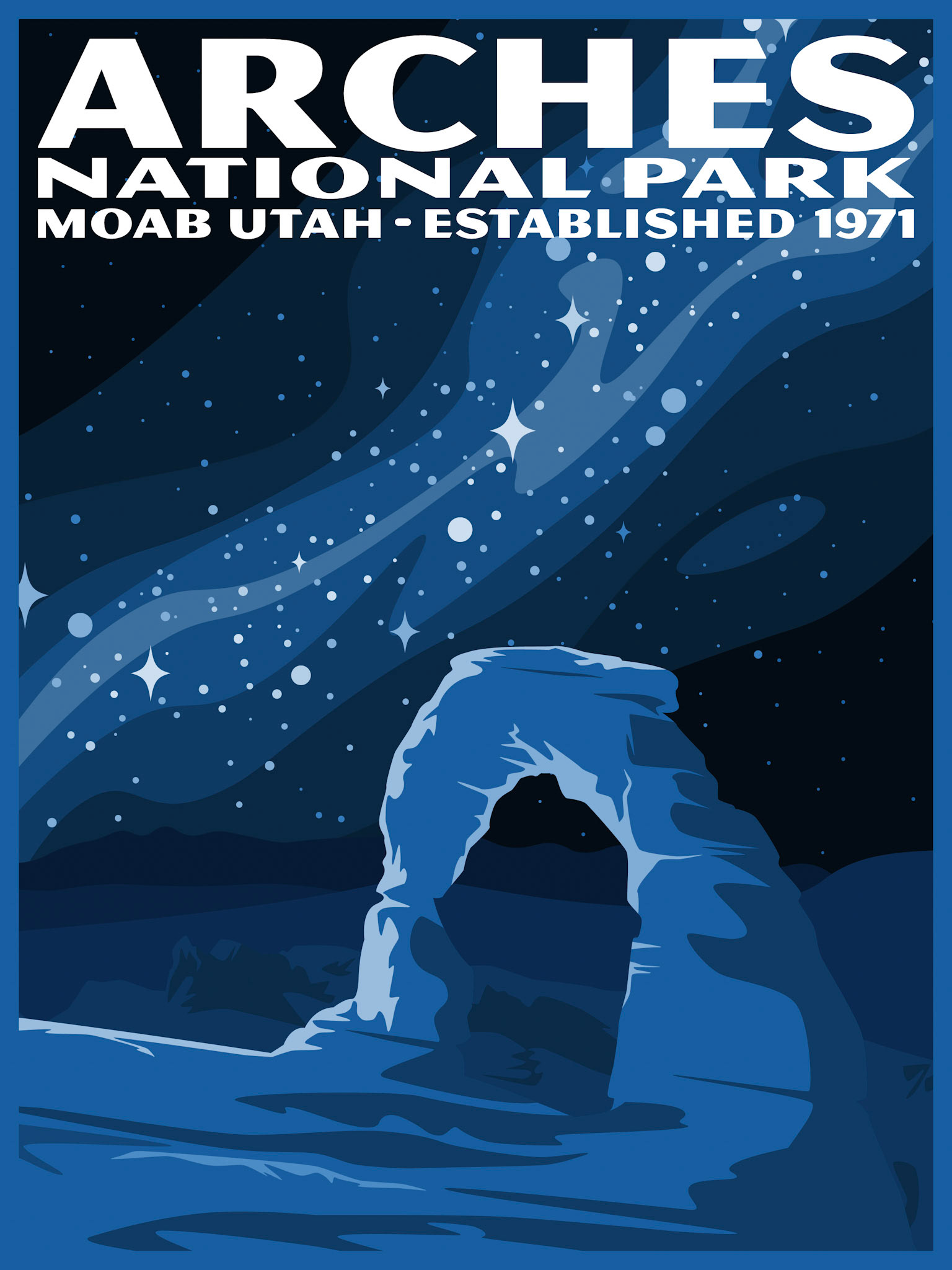 Delicate Arch, 2023, made on Adobe Illustrator