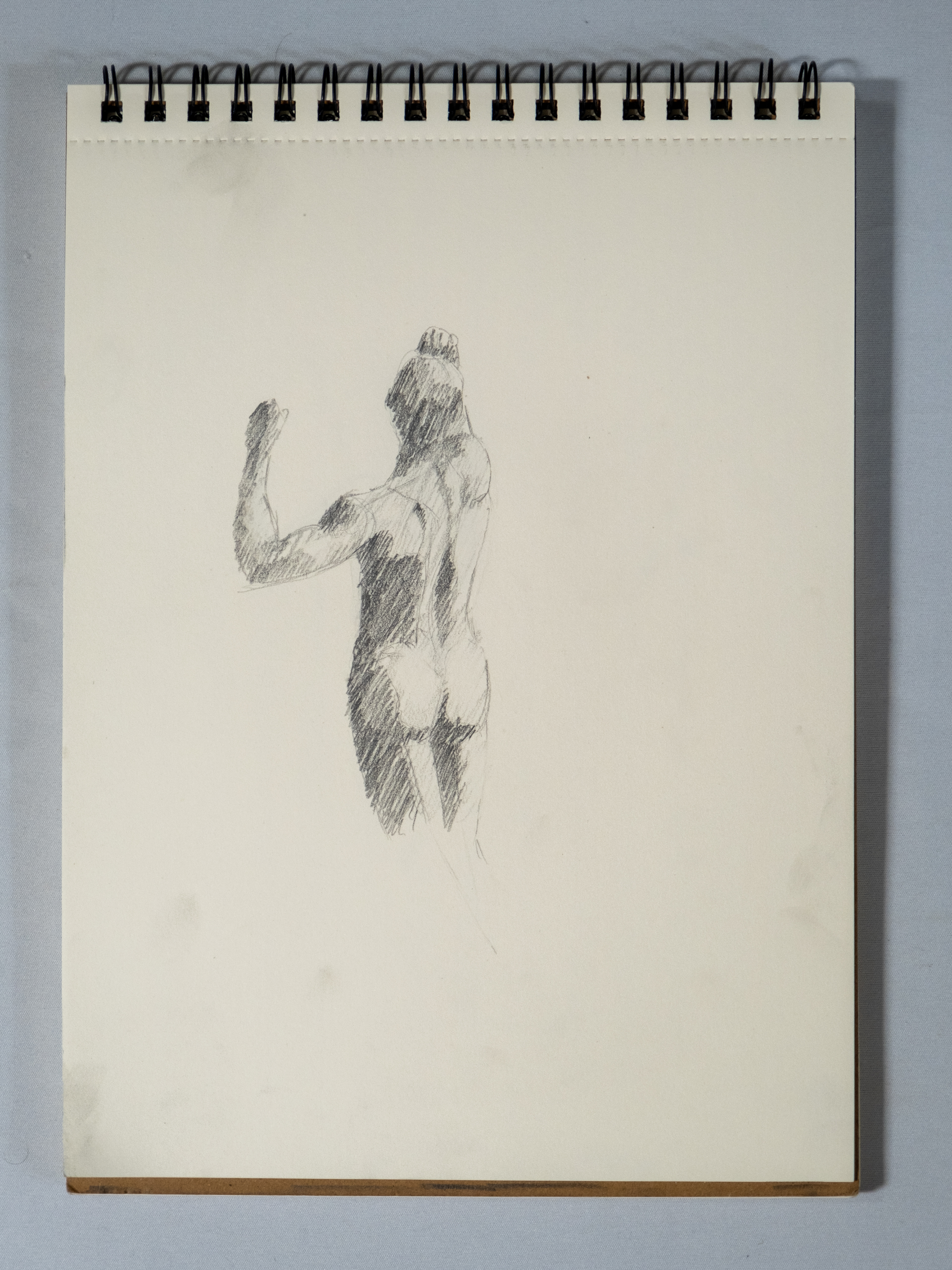 Developing a style, and Studying the Human Form, 2023. Graphite. Drawing 2, learning the human form.
