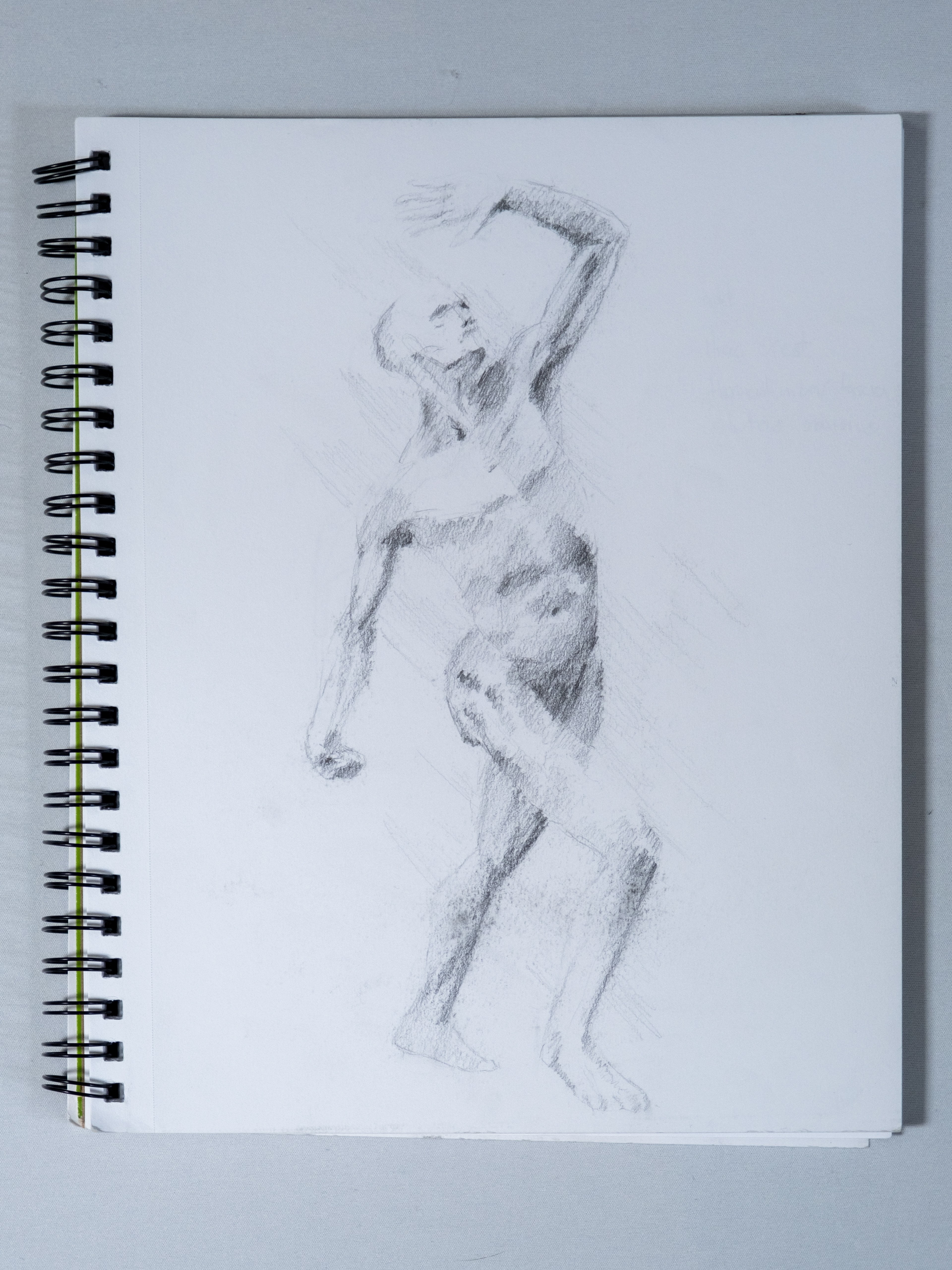 Developing a style, and Studying the Human Form, 2023. Graphite. Drawing 2, learning the human form.
