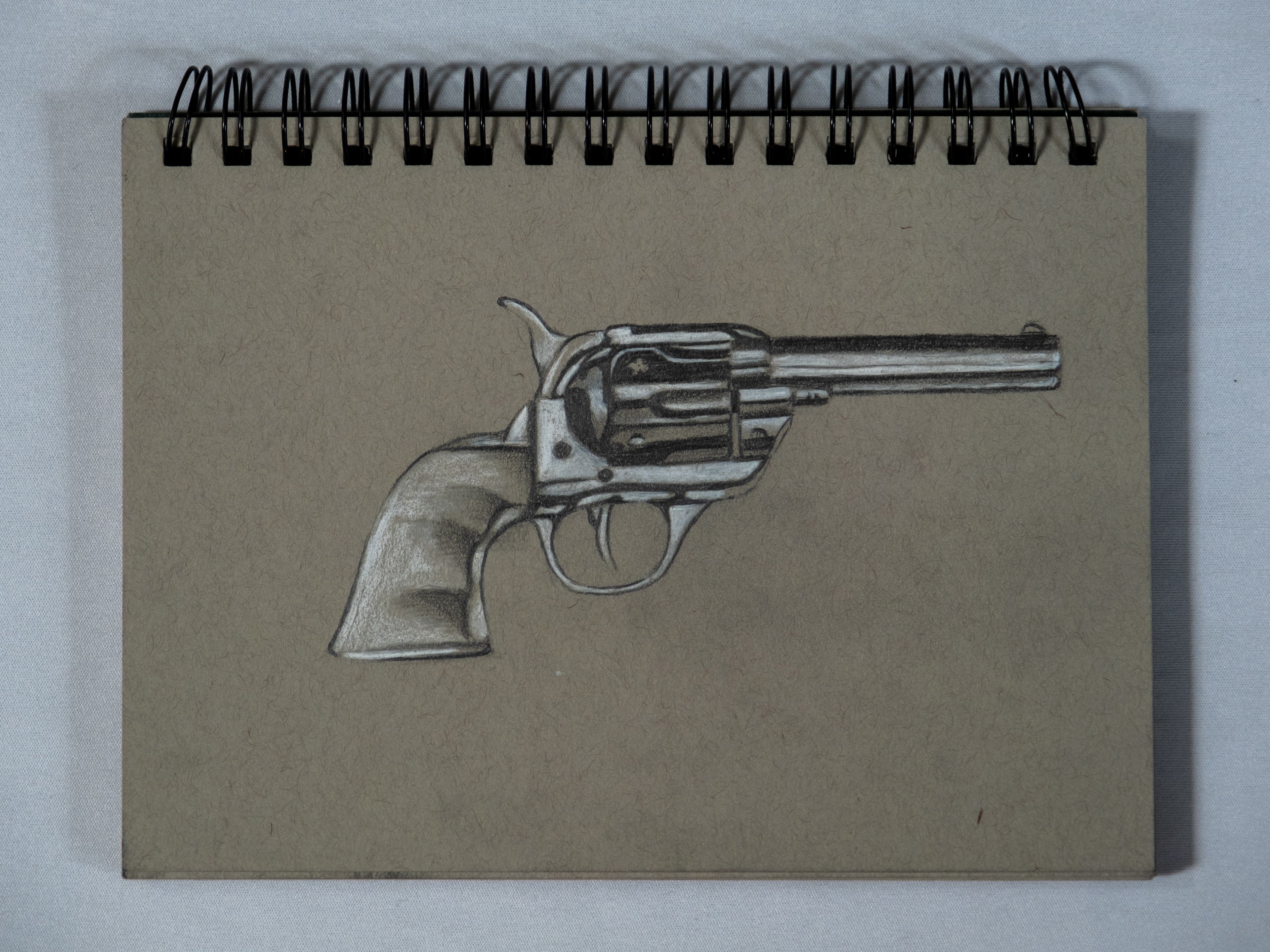 Learning to Draw Metal, 2023, Graphite and white charcoal. Drawing 1. Set of 3