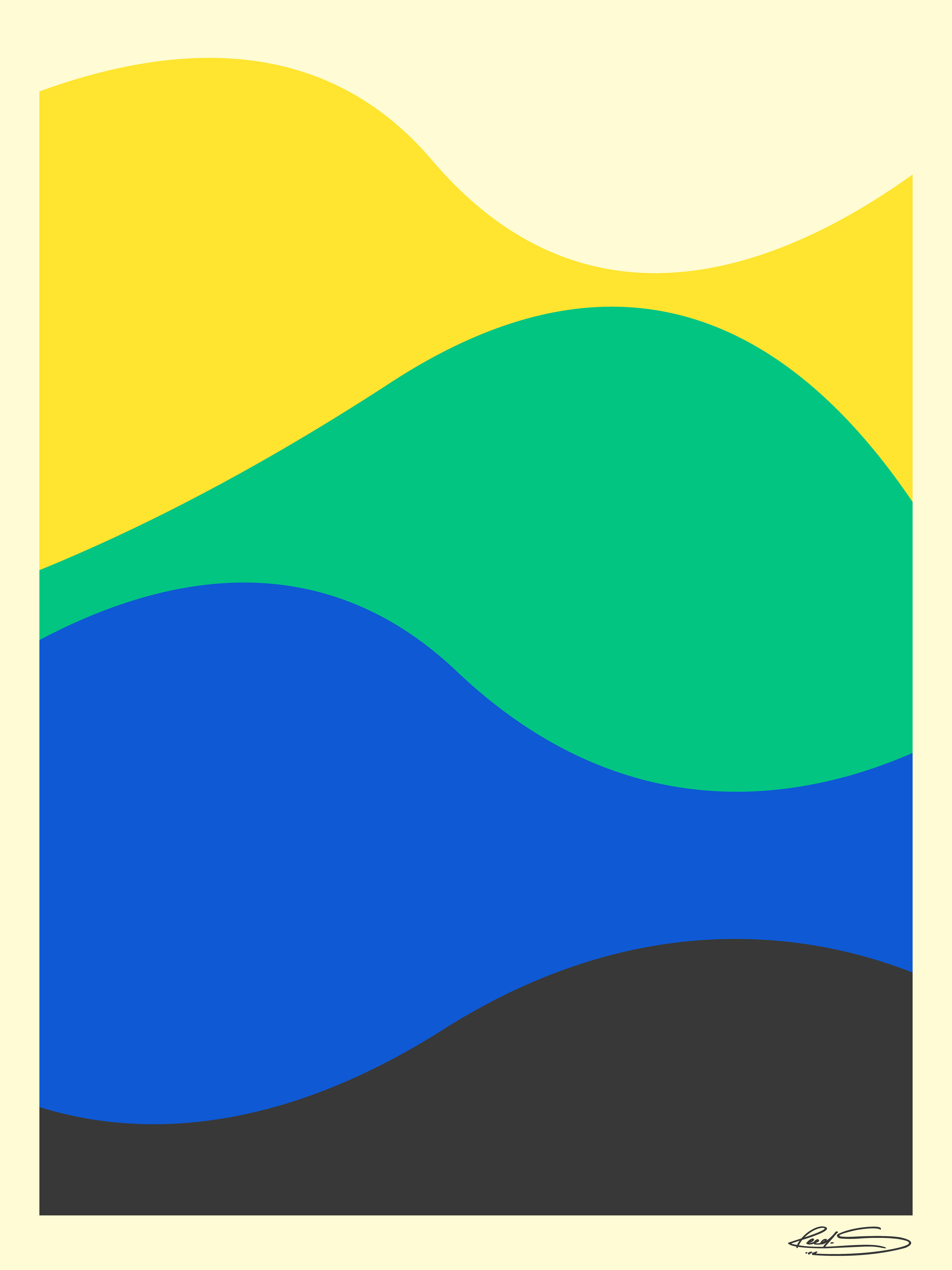 Waves, 2022, made on Adobe Illustrator.