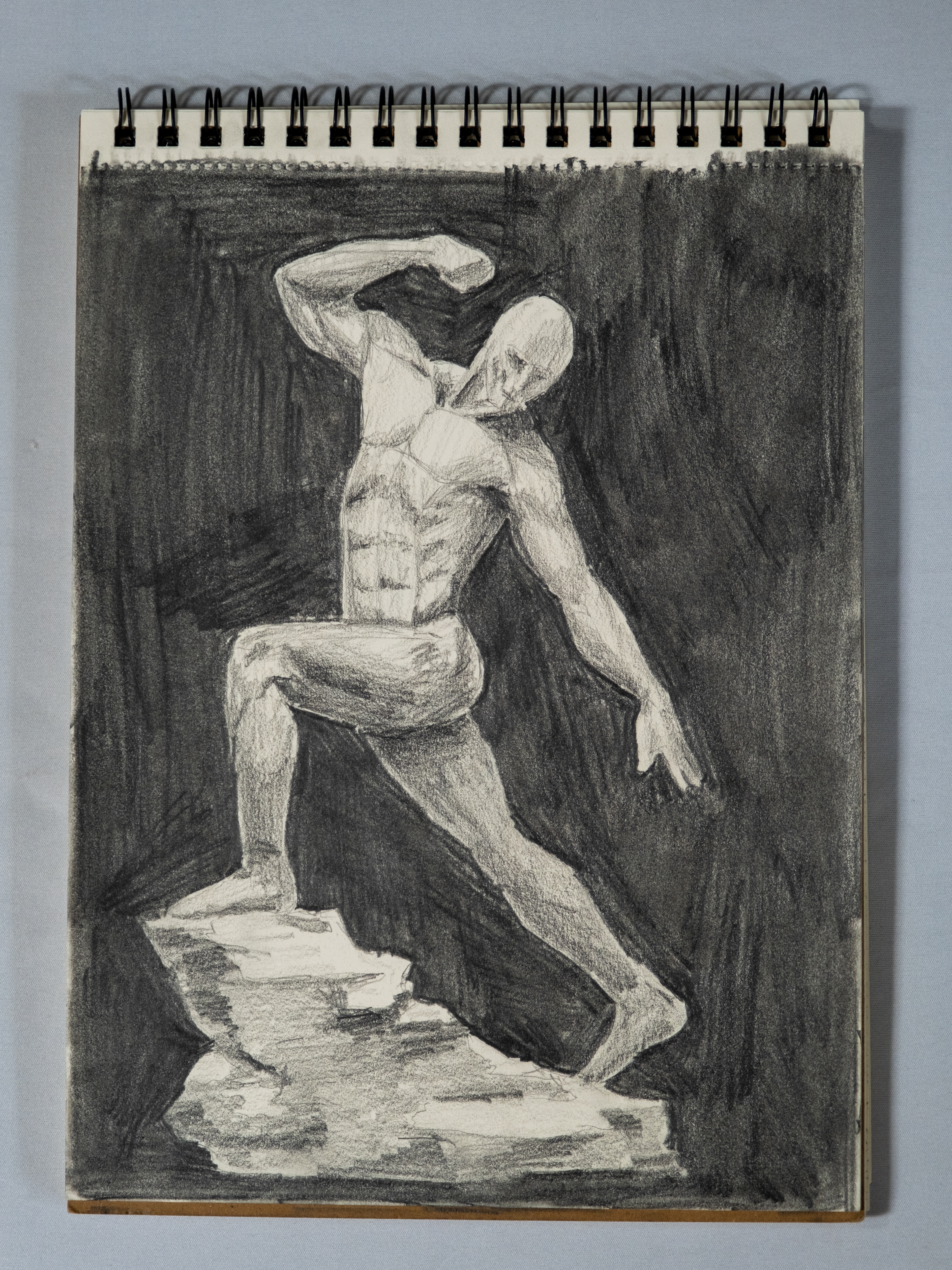 Developing a style, and Studying the Human Form, 2023. Graphite. Drawing 2, learning the human form.