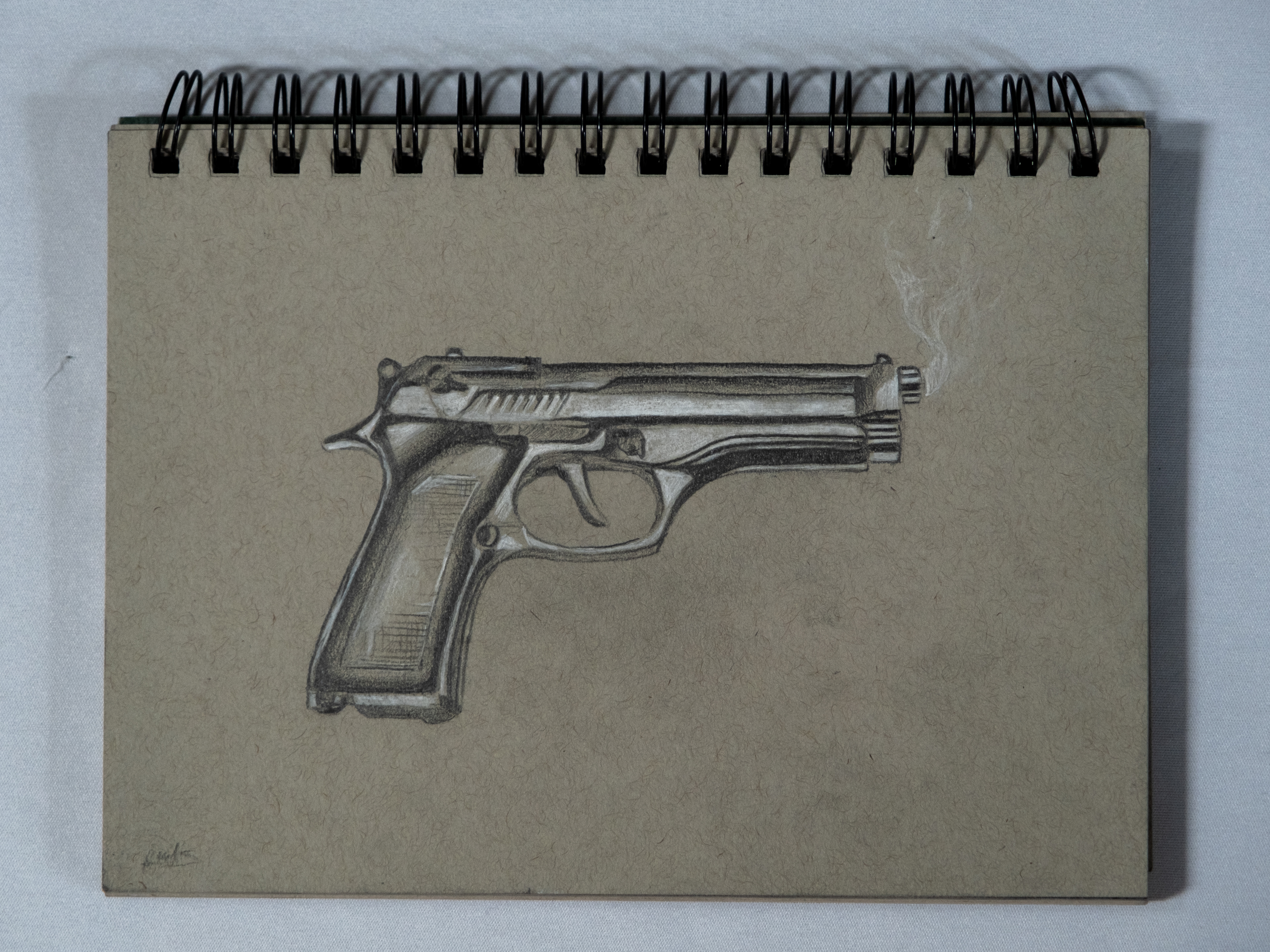 Learning to Draw Metal, 2023, Graphite and white charcoal. Drawing 1. Set of 3