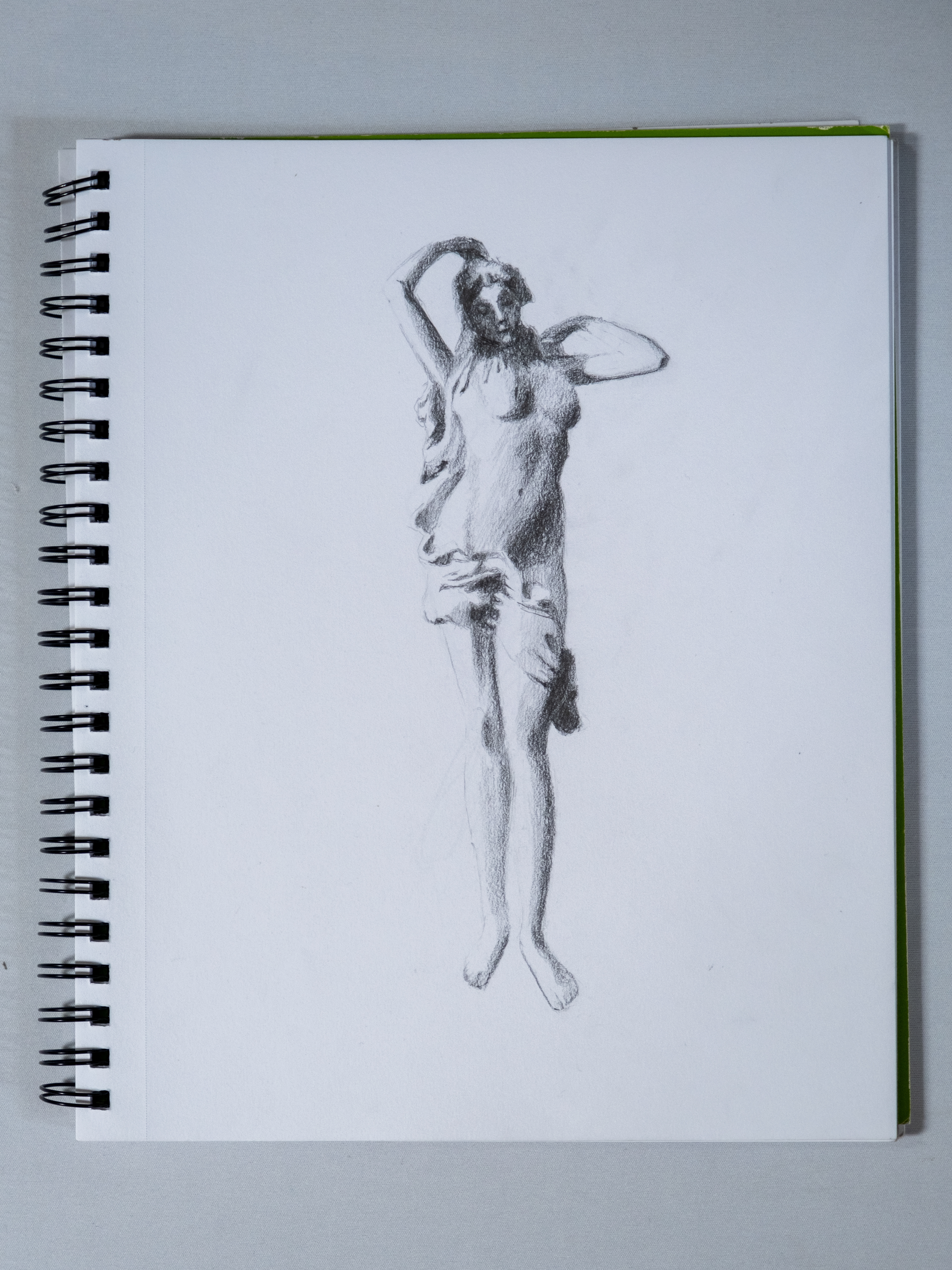 Developing a style, and Studying the Human Form, 2023. Graphite. Drawing 2, learning the human form.
