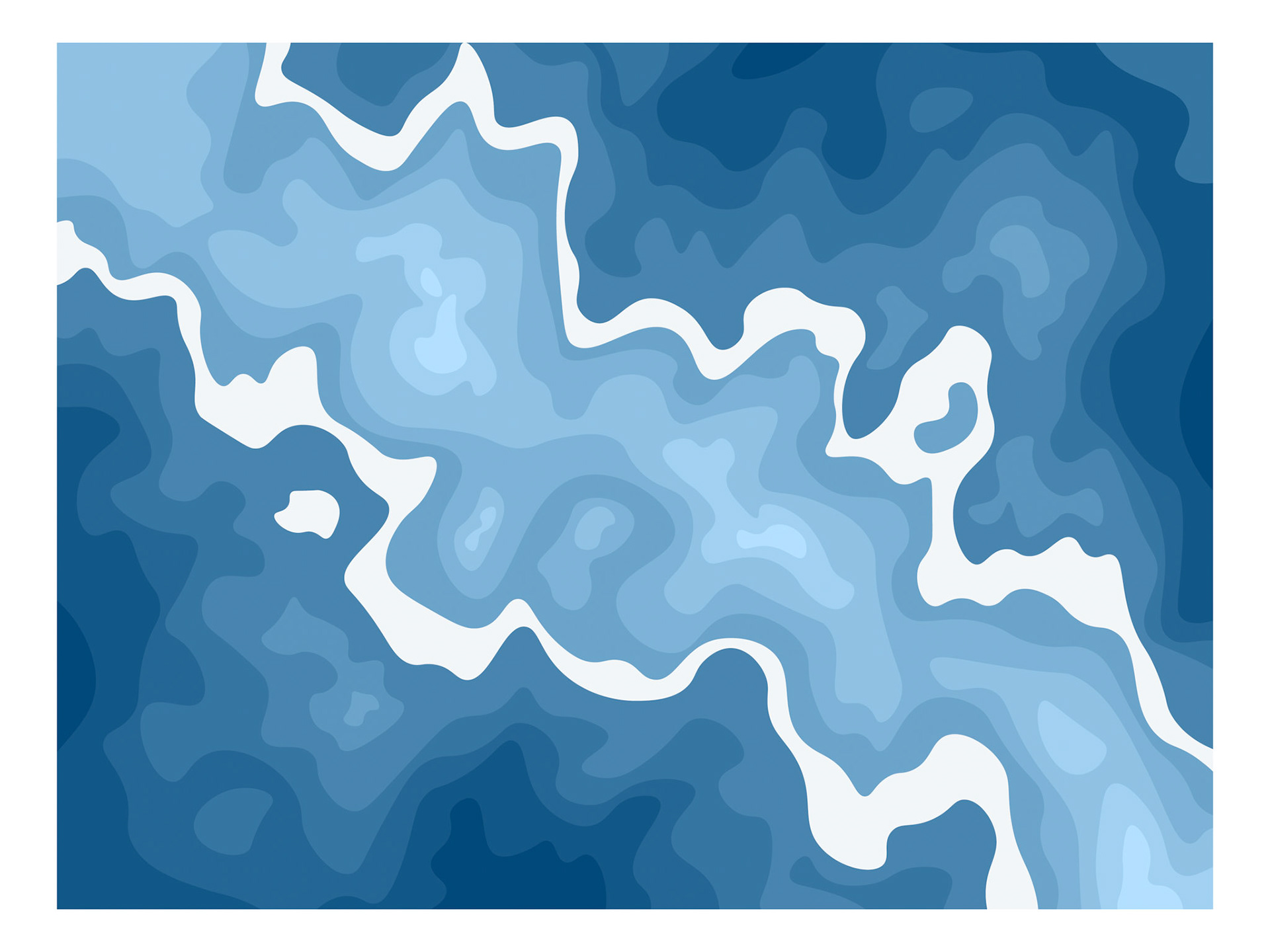 Rivers, 2023, made on Adobe Illustrator. 