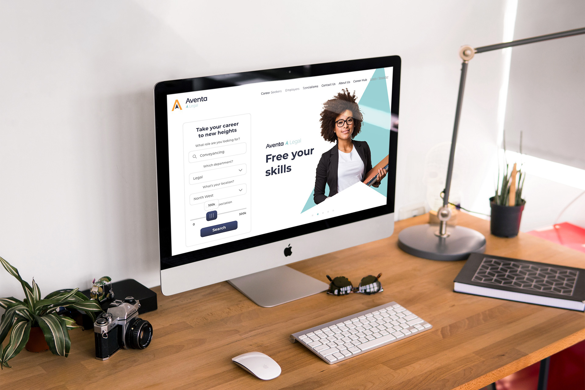 Aventa website - department specific search areas