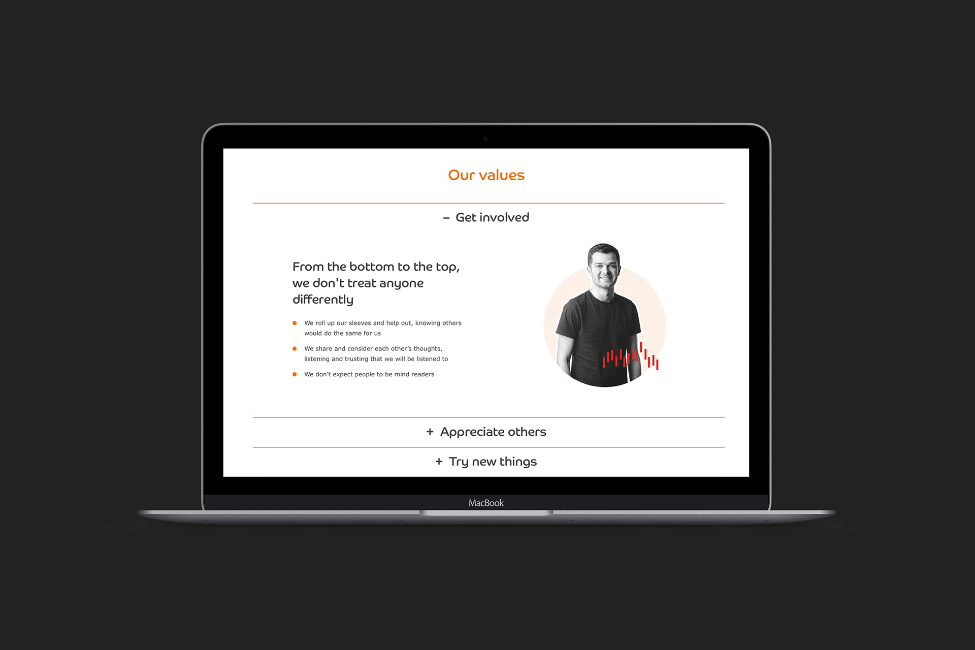 Reasons to work for CloudM concertina style collapsable interactive information delivery