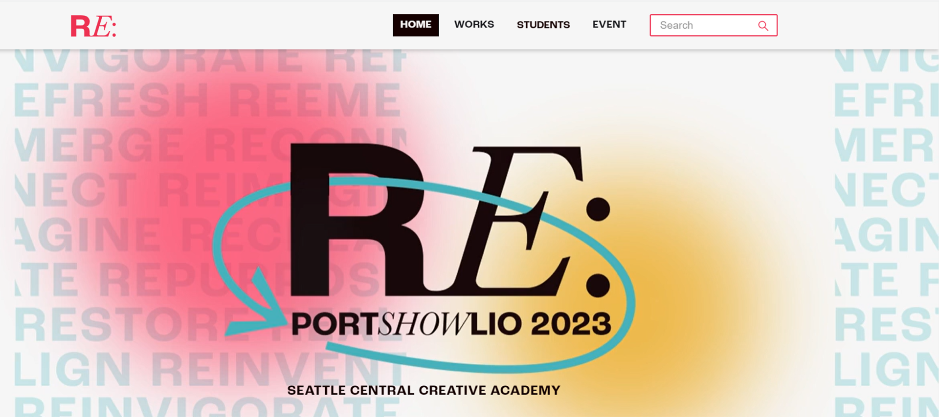 Portshowlio website homepage