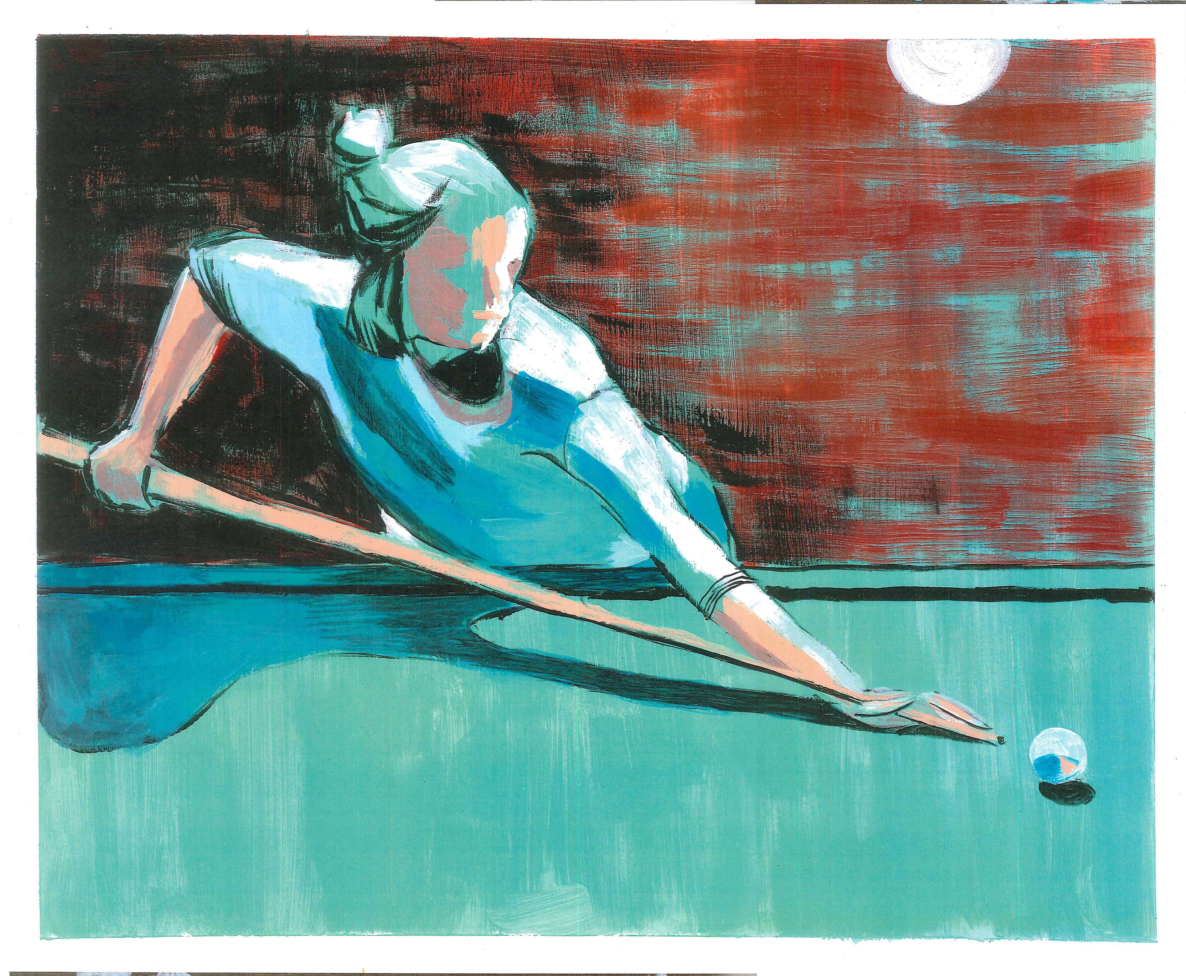 Untitled, Acrylic on Bristol Board, 14" x 17"