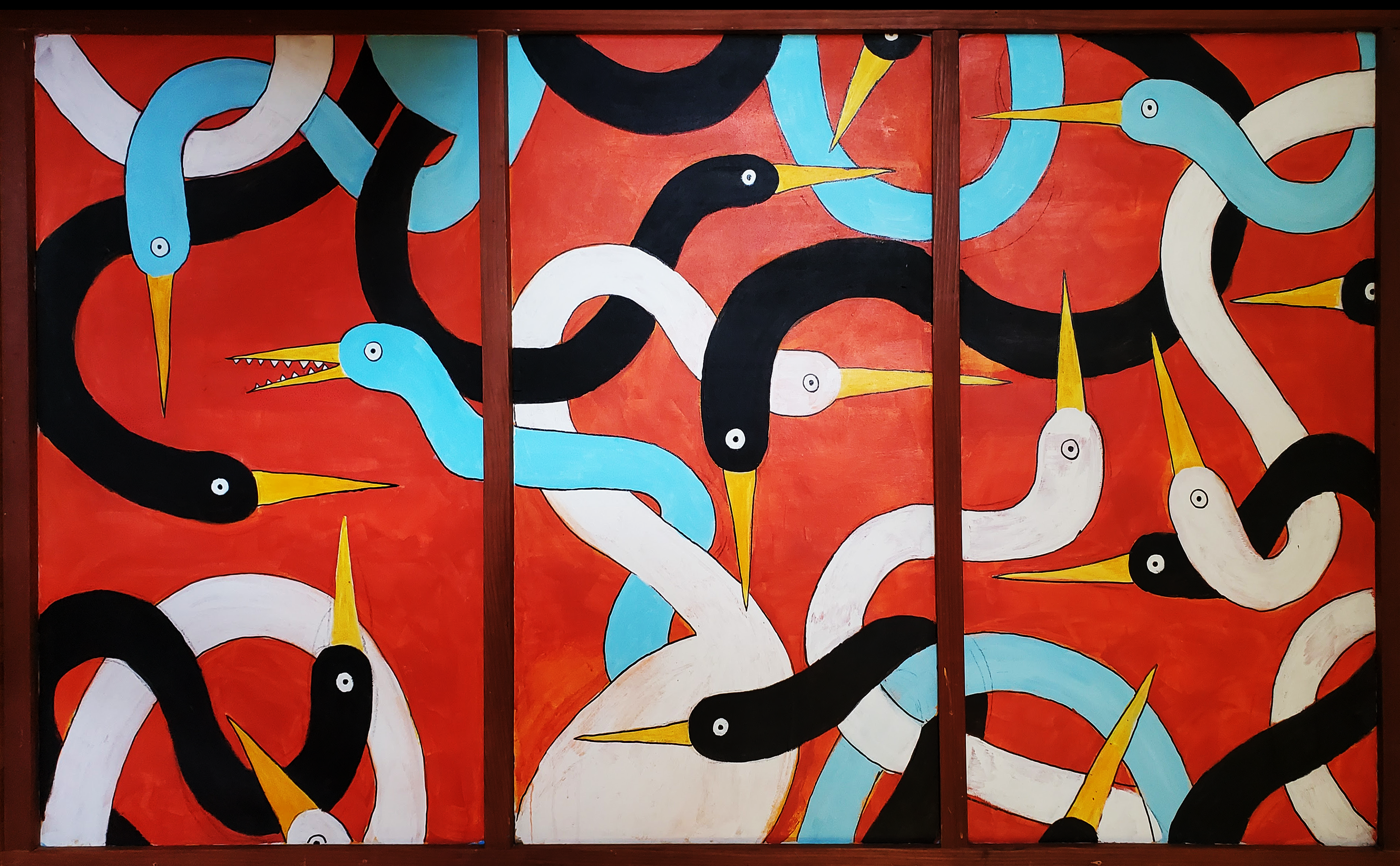 Untitled, Acrylic on Canvas,  6 ft x 3.5 ft