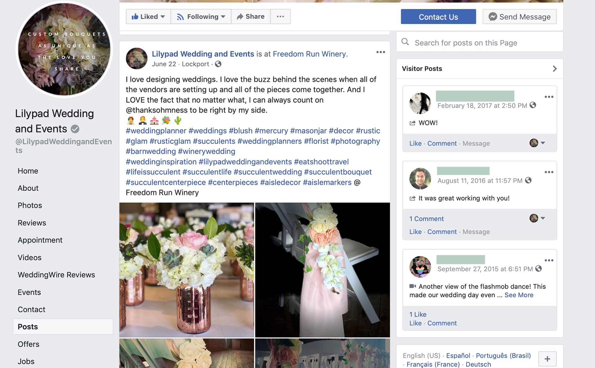 @lilypadweddingandevents Facebook