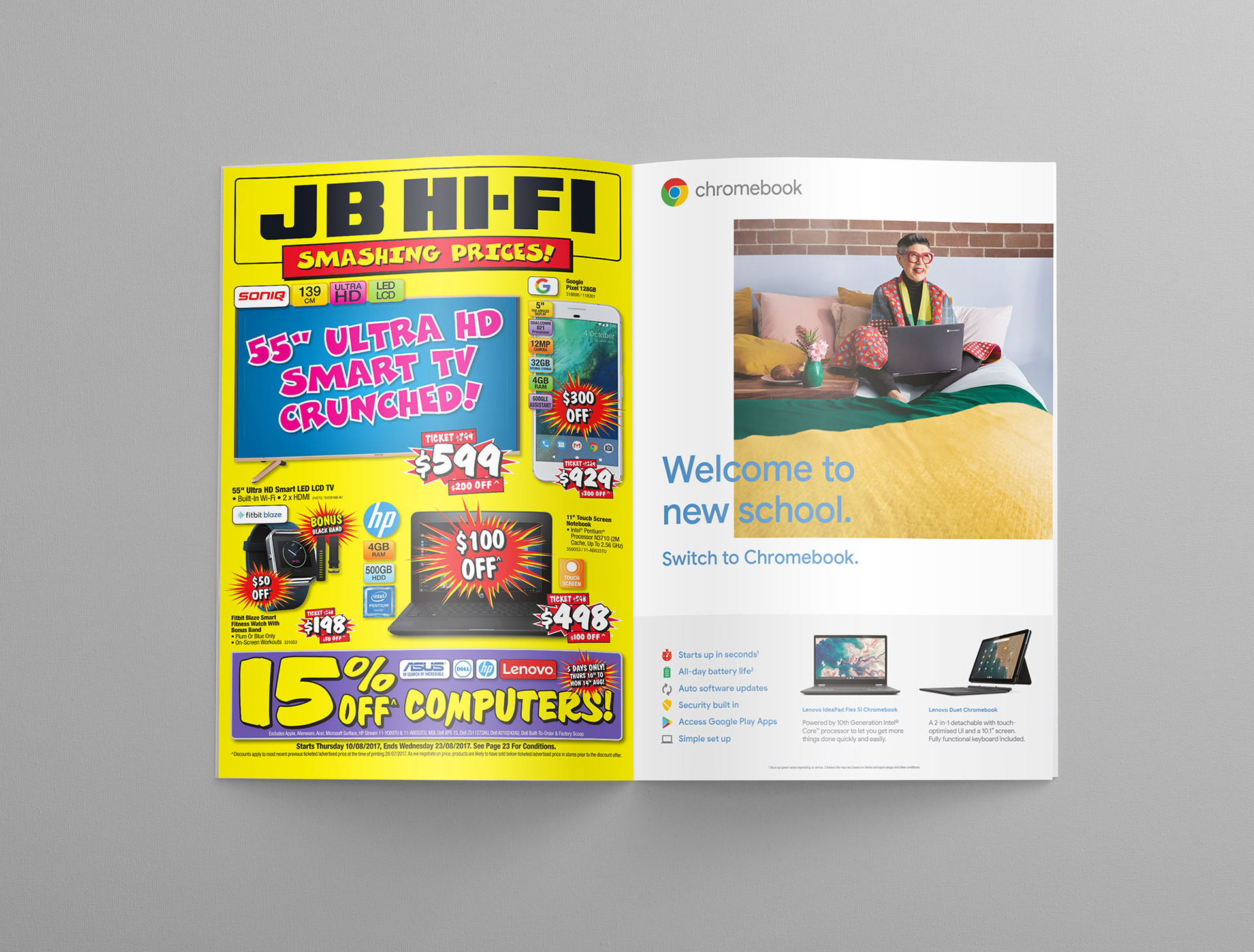 Press ad for Chromebook