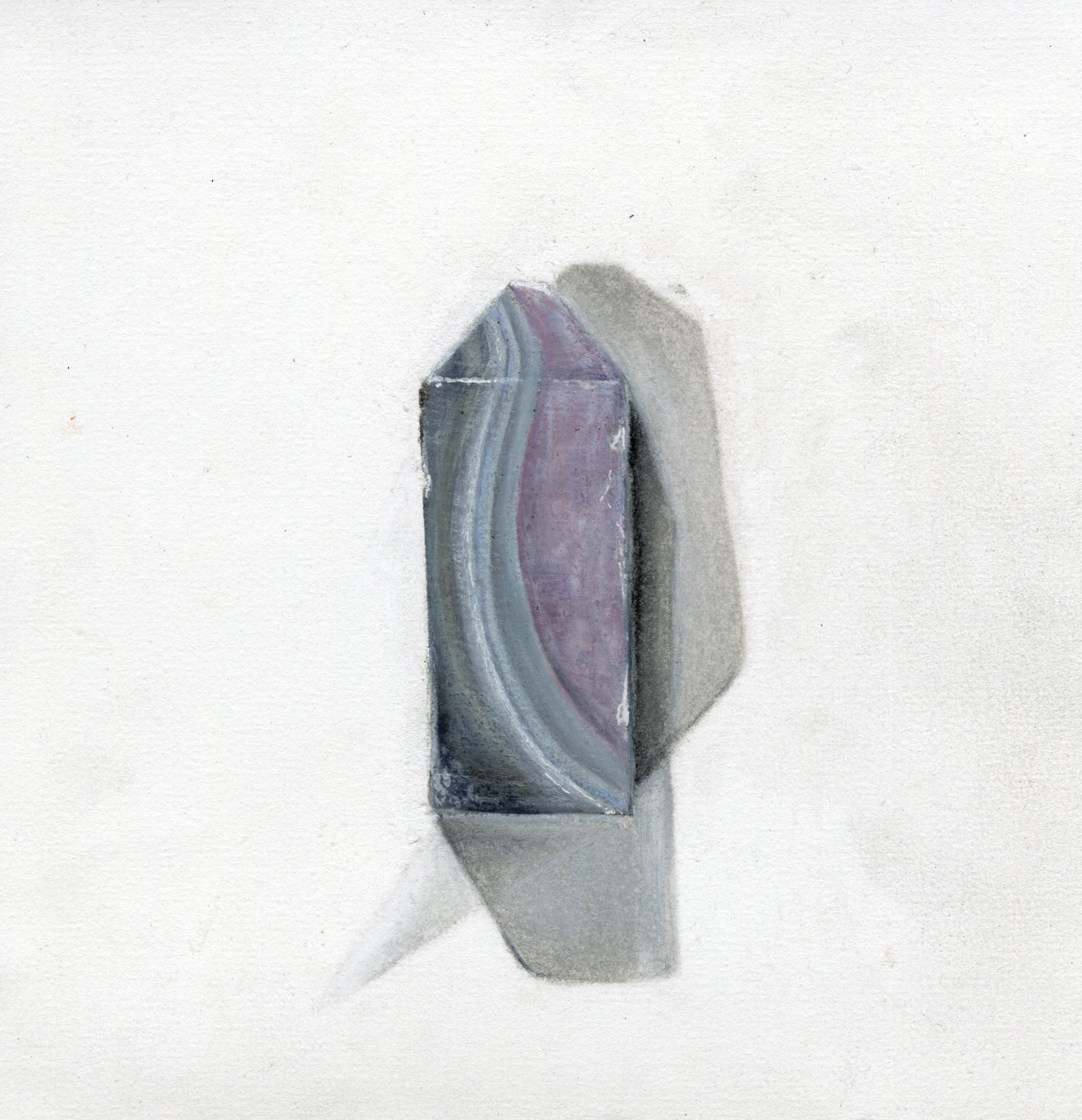 colored pencil, gouache & pastels. 5x5"
