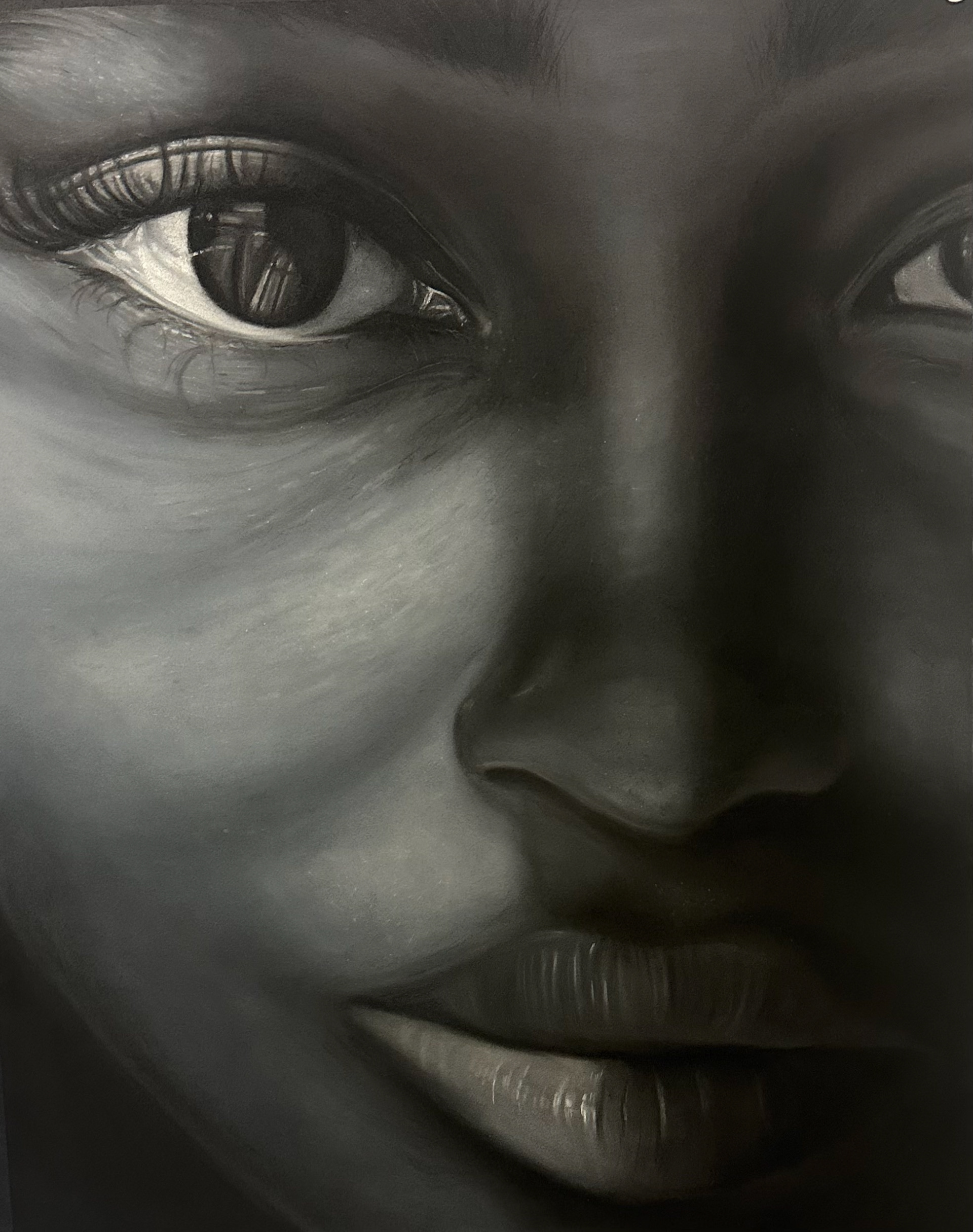 charcoal & pastels, 24x36"