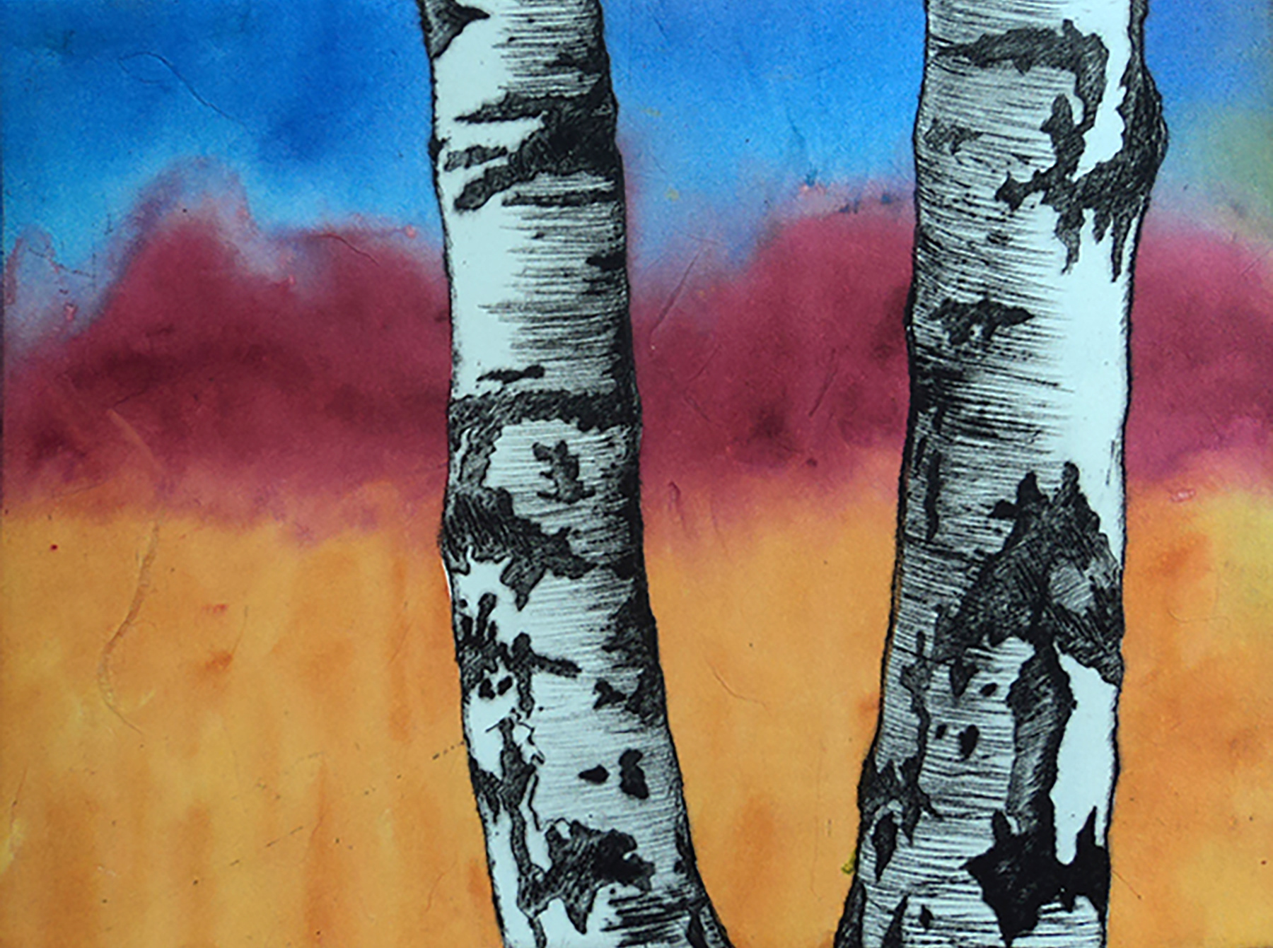 Twin Birch # 5 - Available