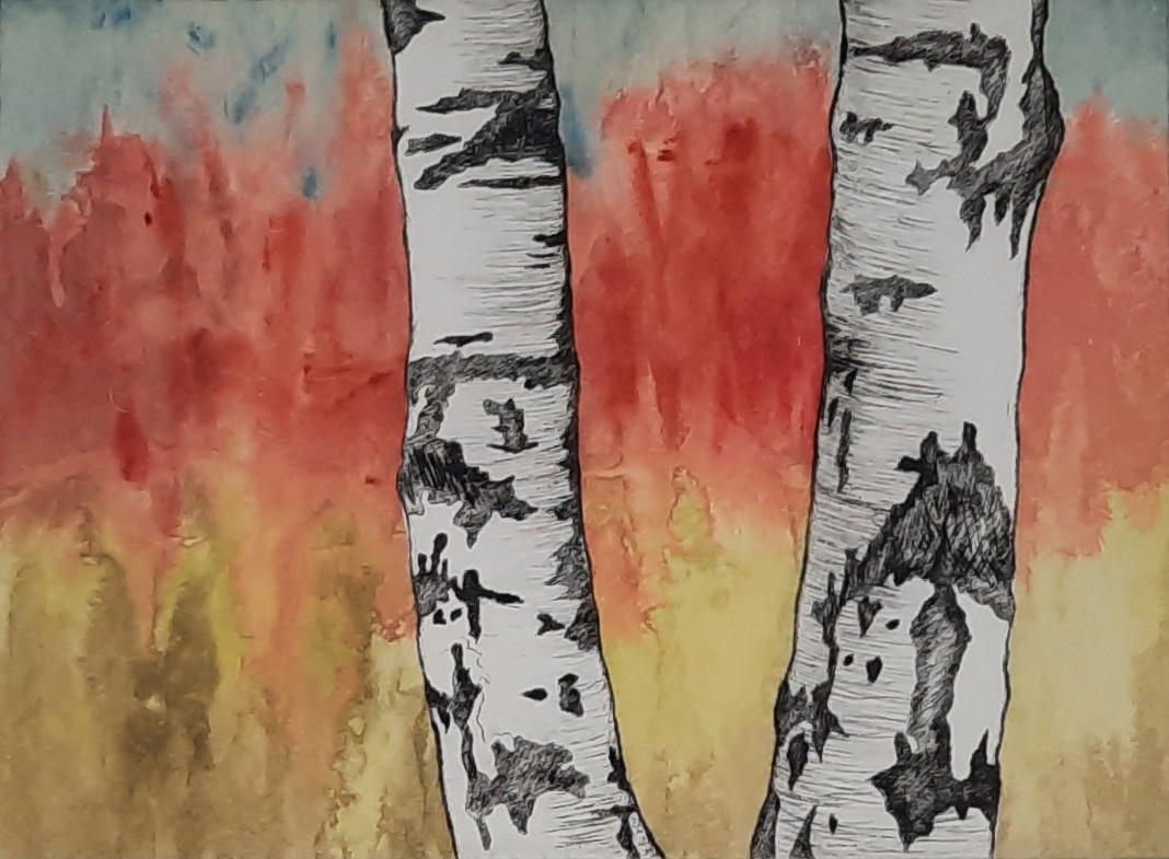 Twin Birch # 10 - Available