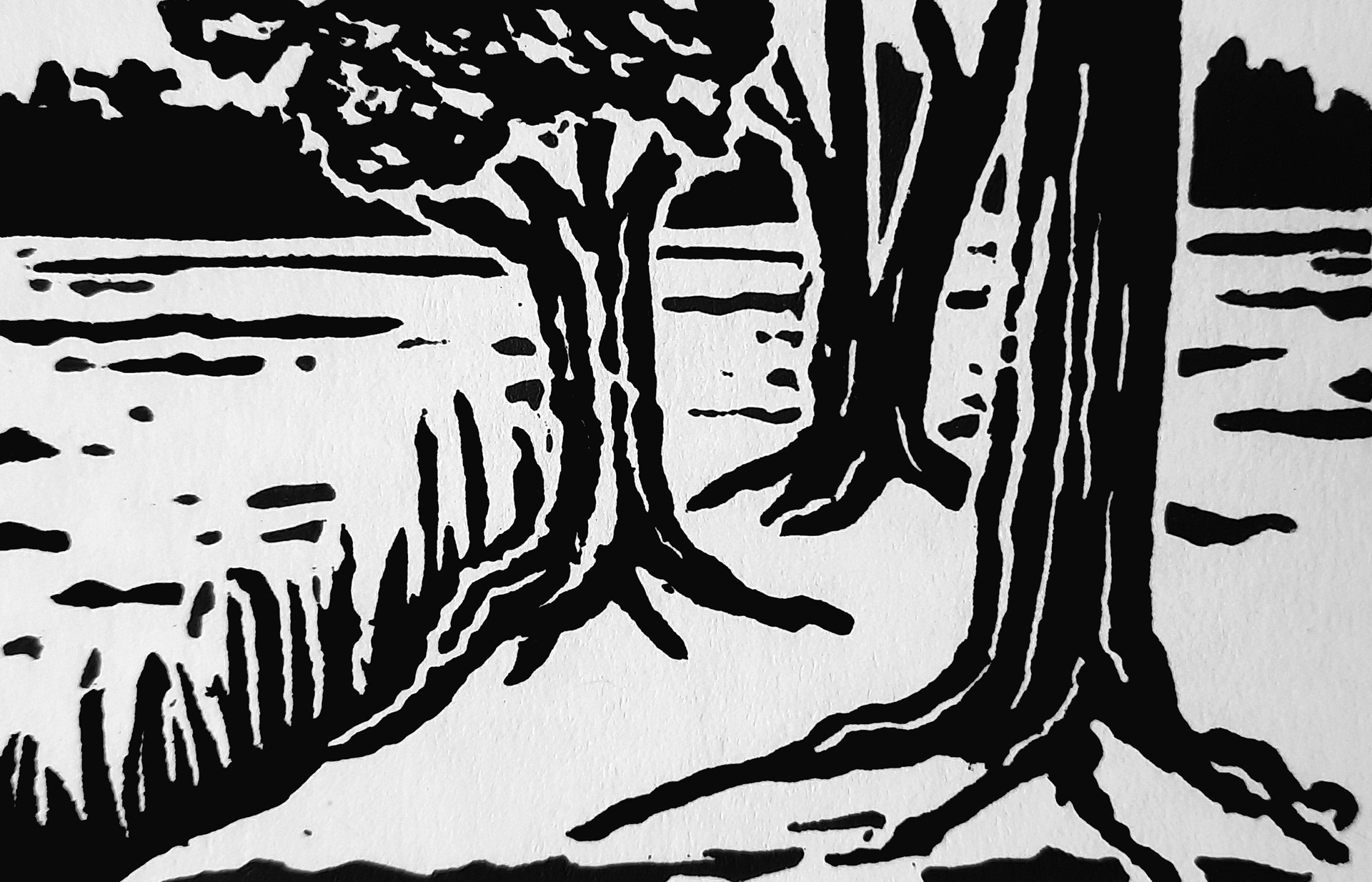 By the Lake - Mini print, available