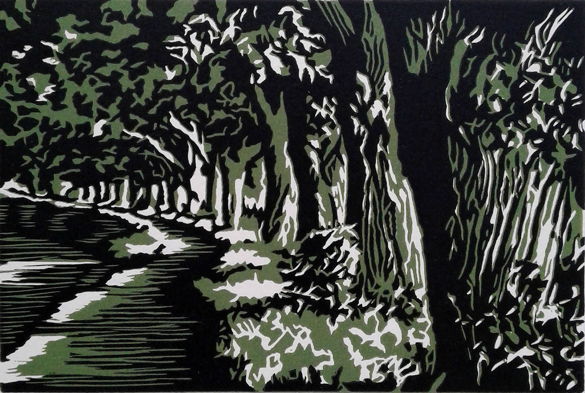Shaded Path - Green, available