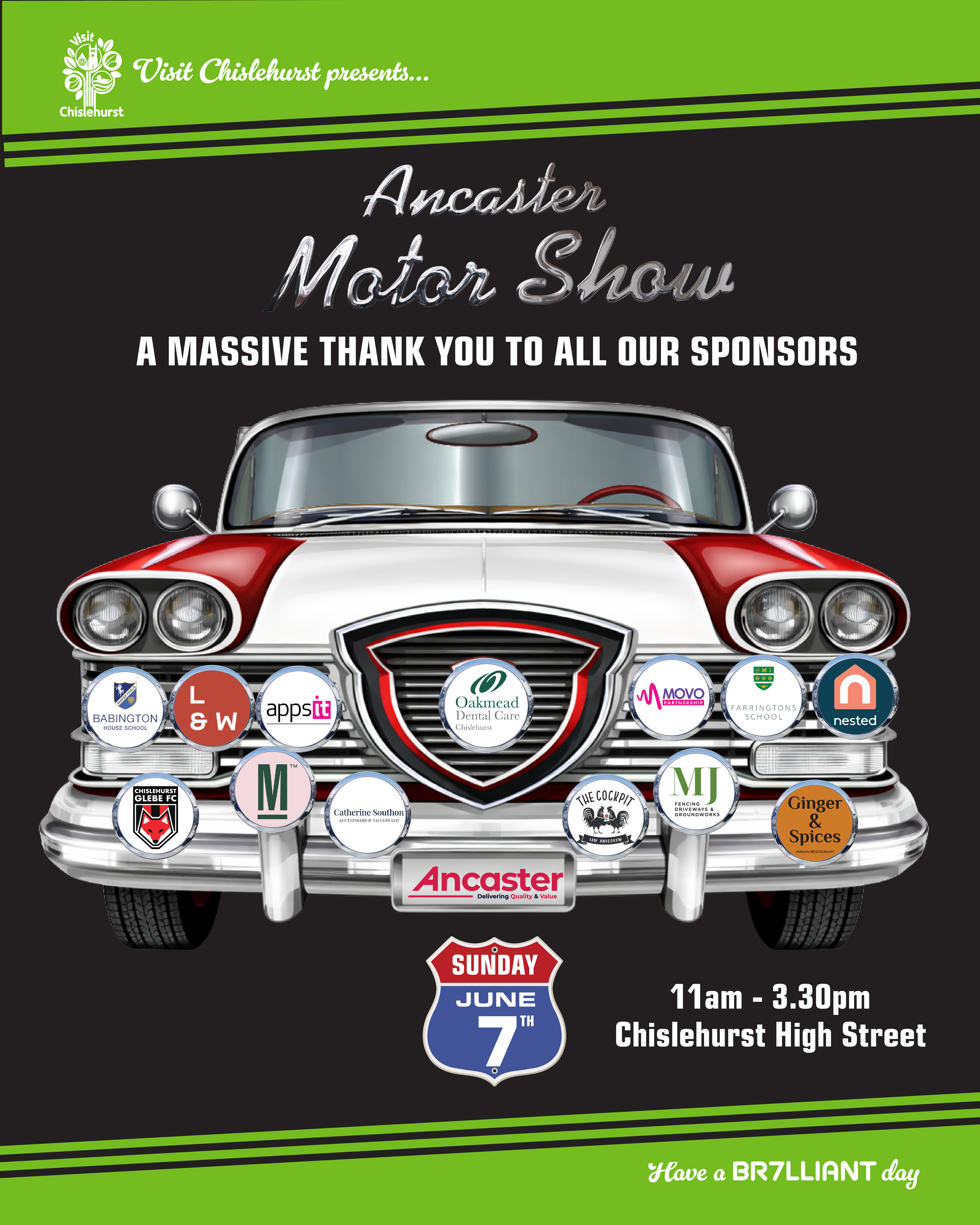 Flyer adapted to show sponsors