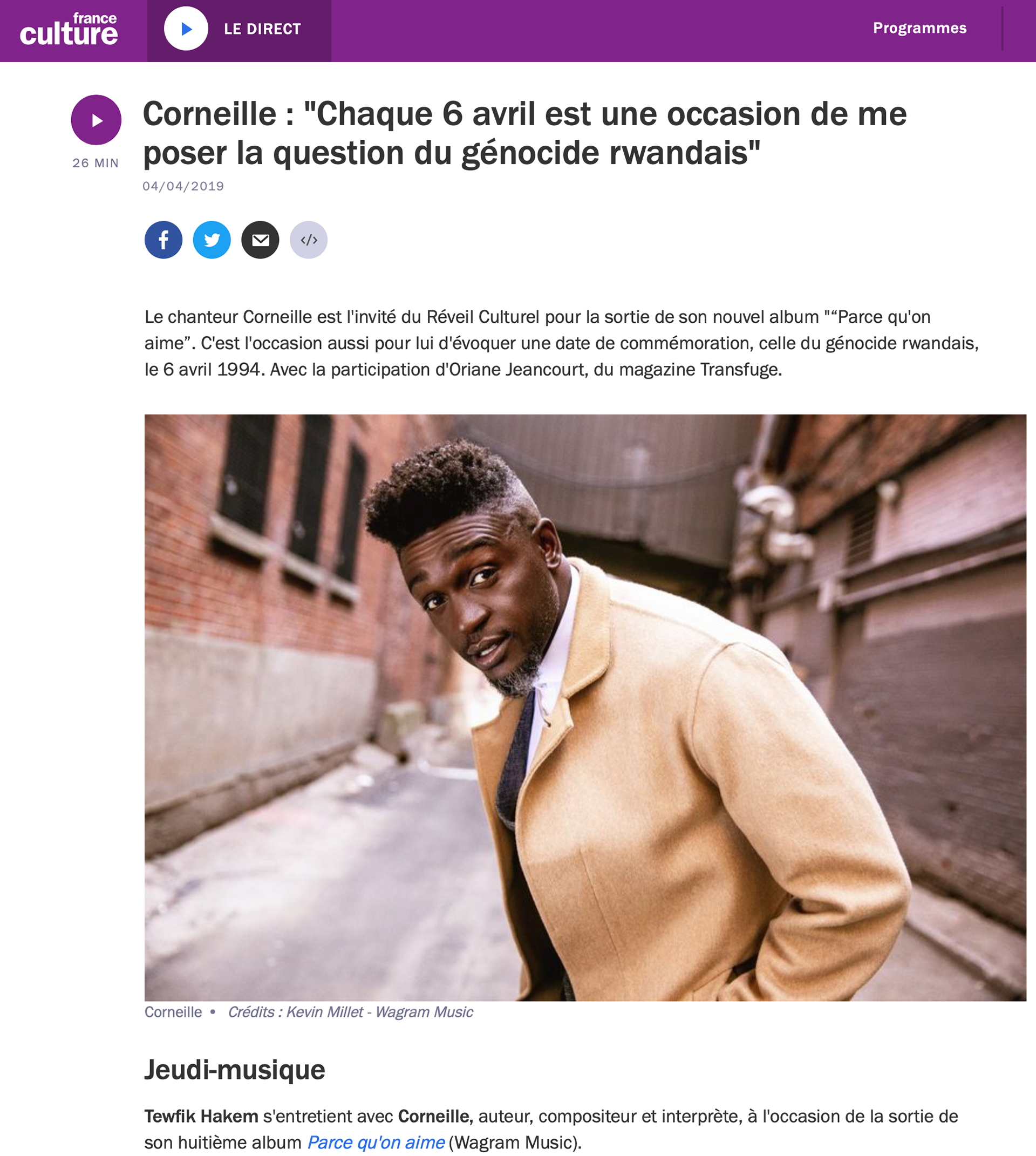 https://www.franceculture.fr/emissions/le-reveil-culturel/corneille-chaque-6-avril-est-une-occasion-de-me-poser-la-question-du-genocide-rwandais