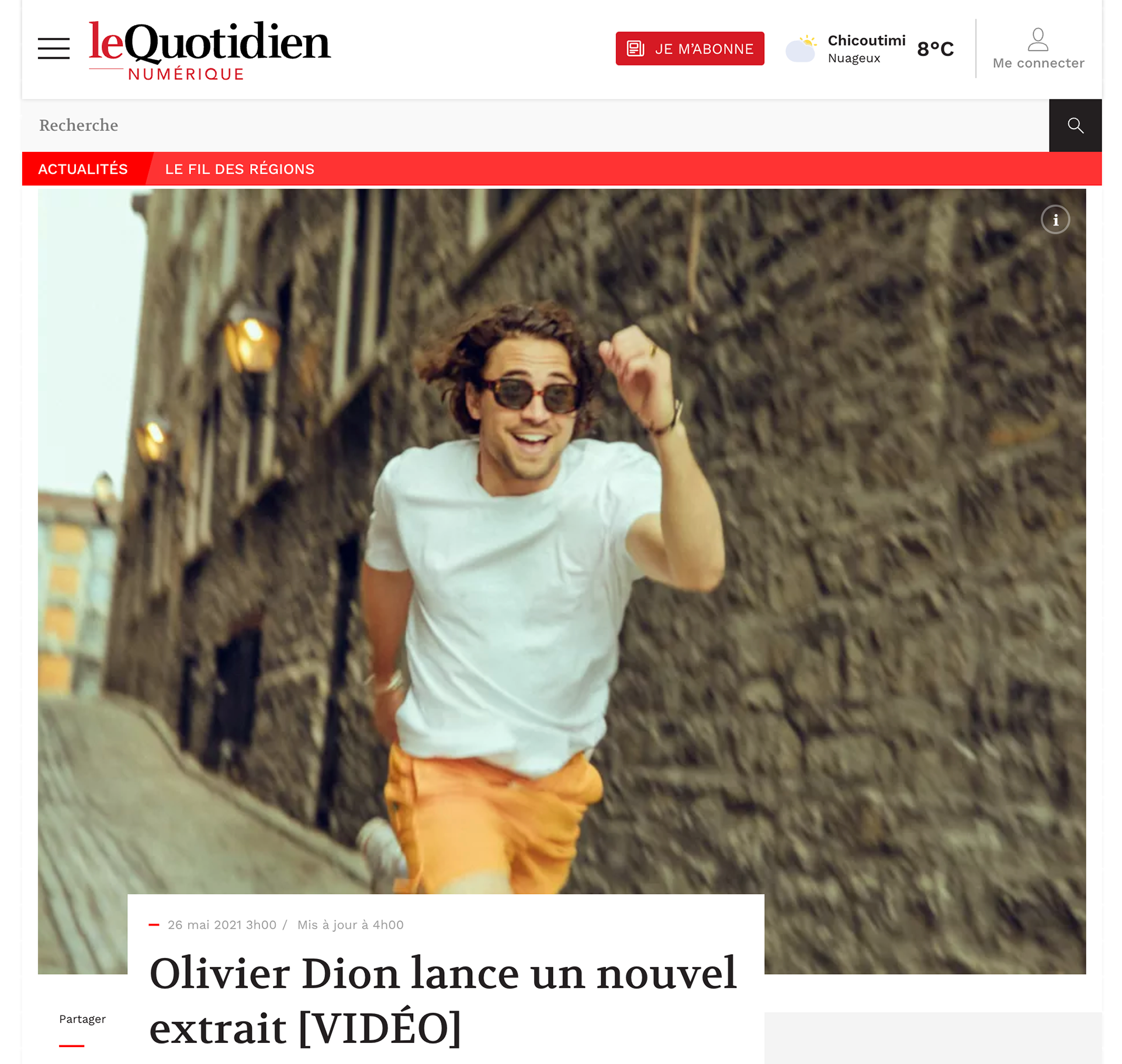 Olivier Dion - Le Quotidien - Kevin Millet