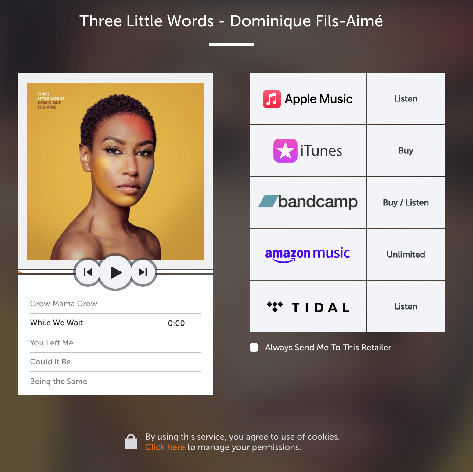Three Little Words - Dominique Fils-Aimé