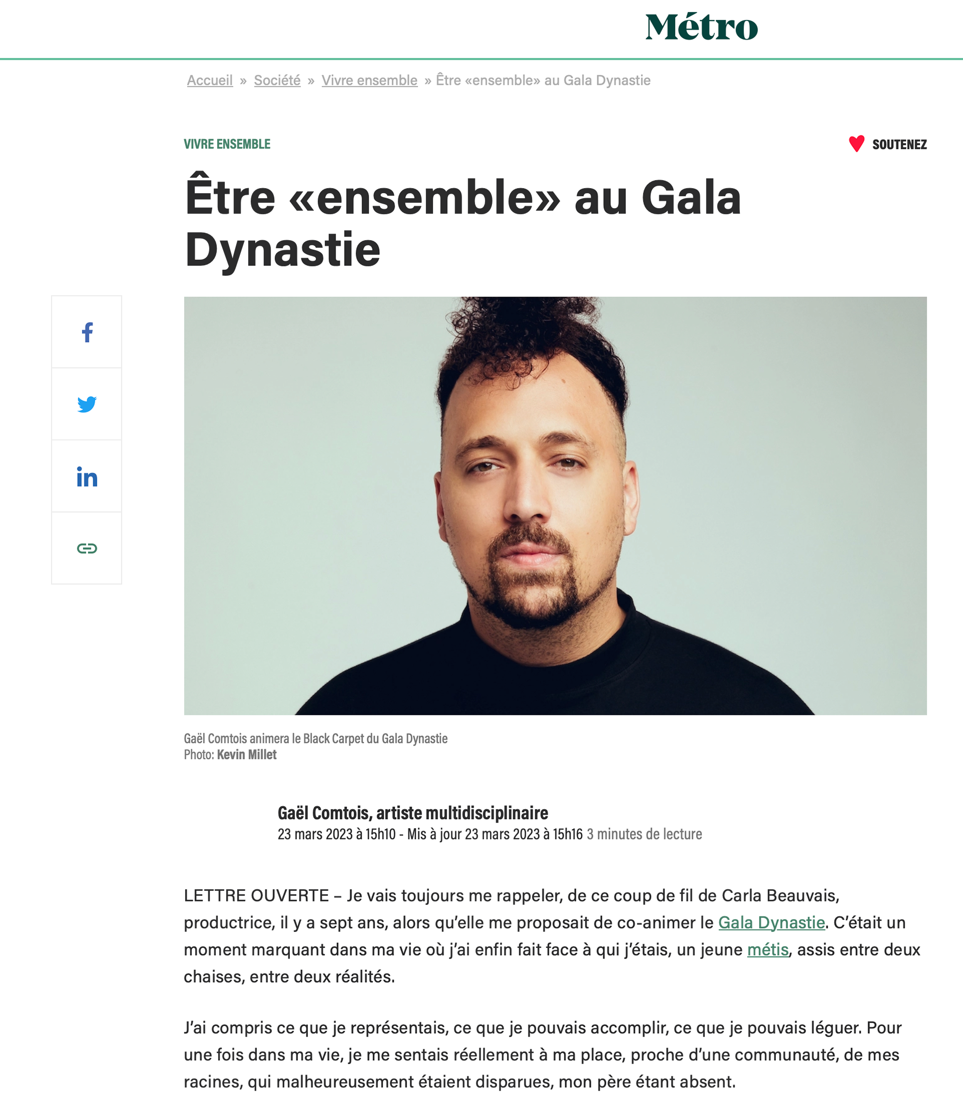 Gael Comtois | https://journalmetro.com/societe/vivre-ensemble/3036182/etre-ensemble-pour-le-gala-dynastie/