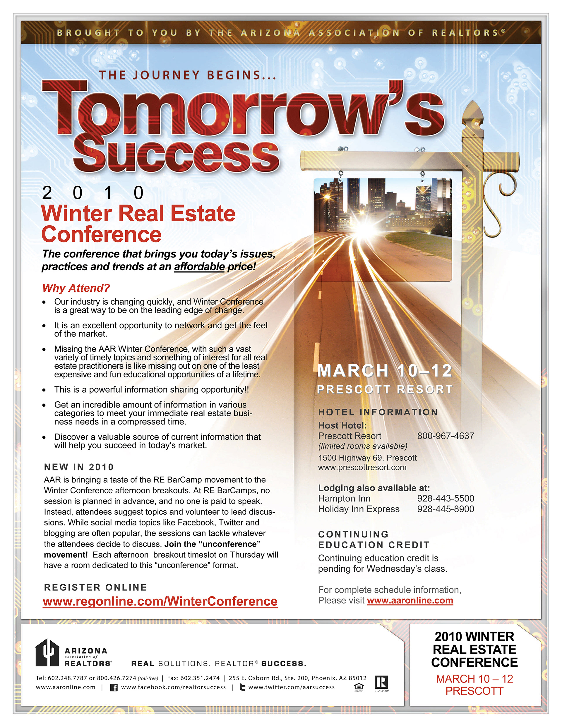 AAR Winter Conference 2010 • Event Flyer