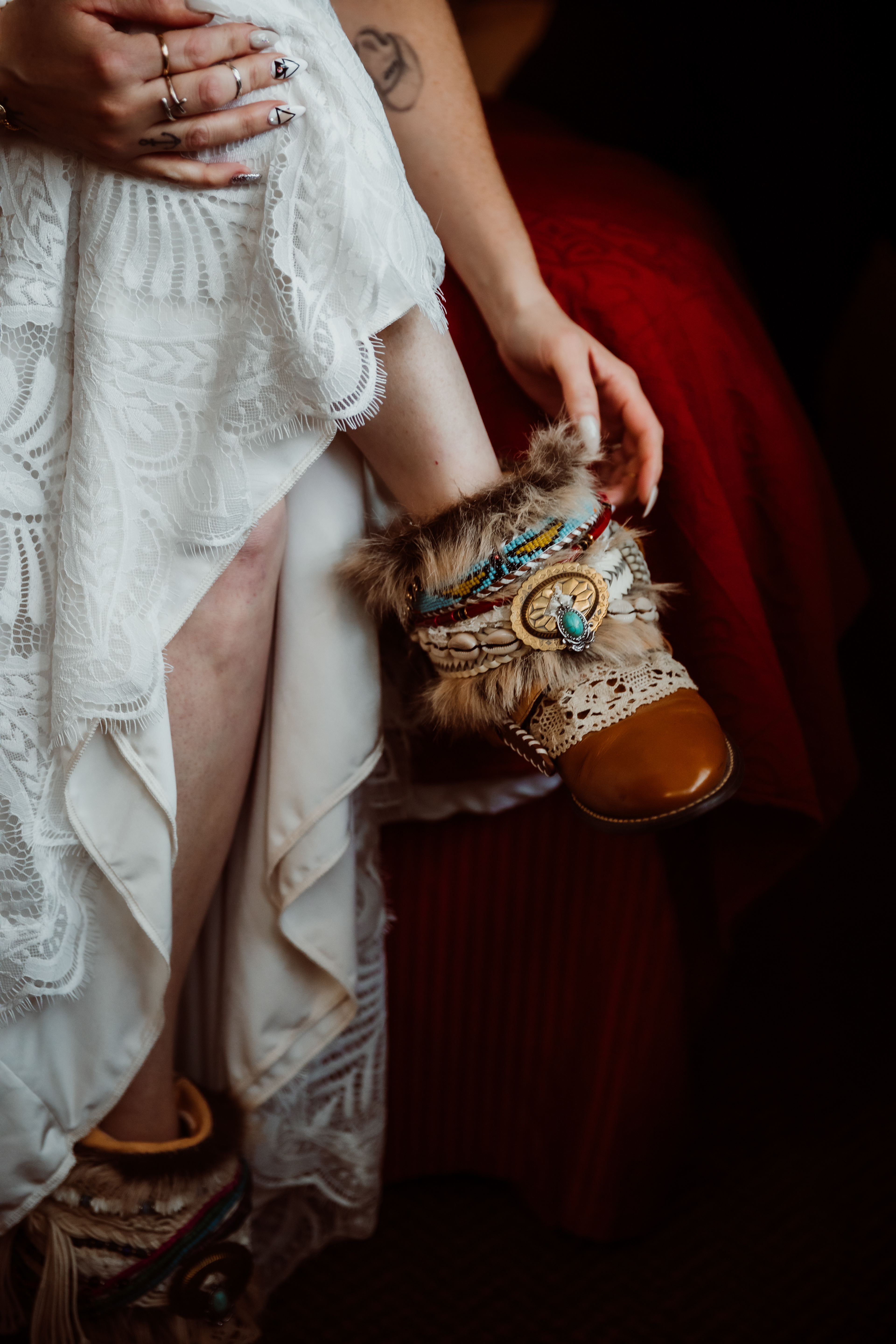 Bride getting ready in Edmonton