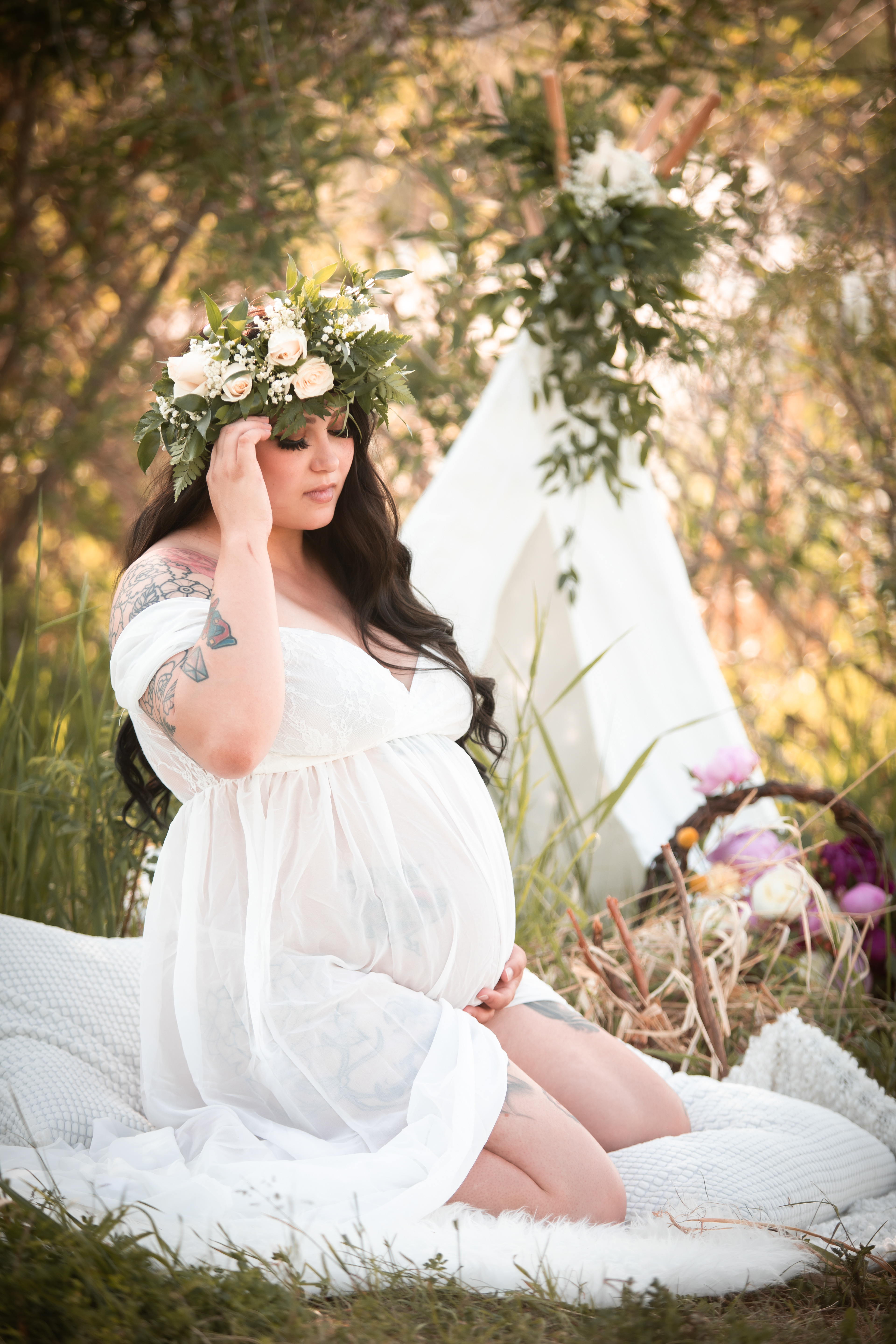 mom to be with baby belly 