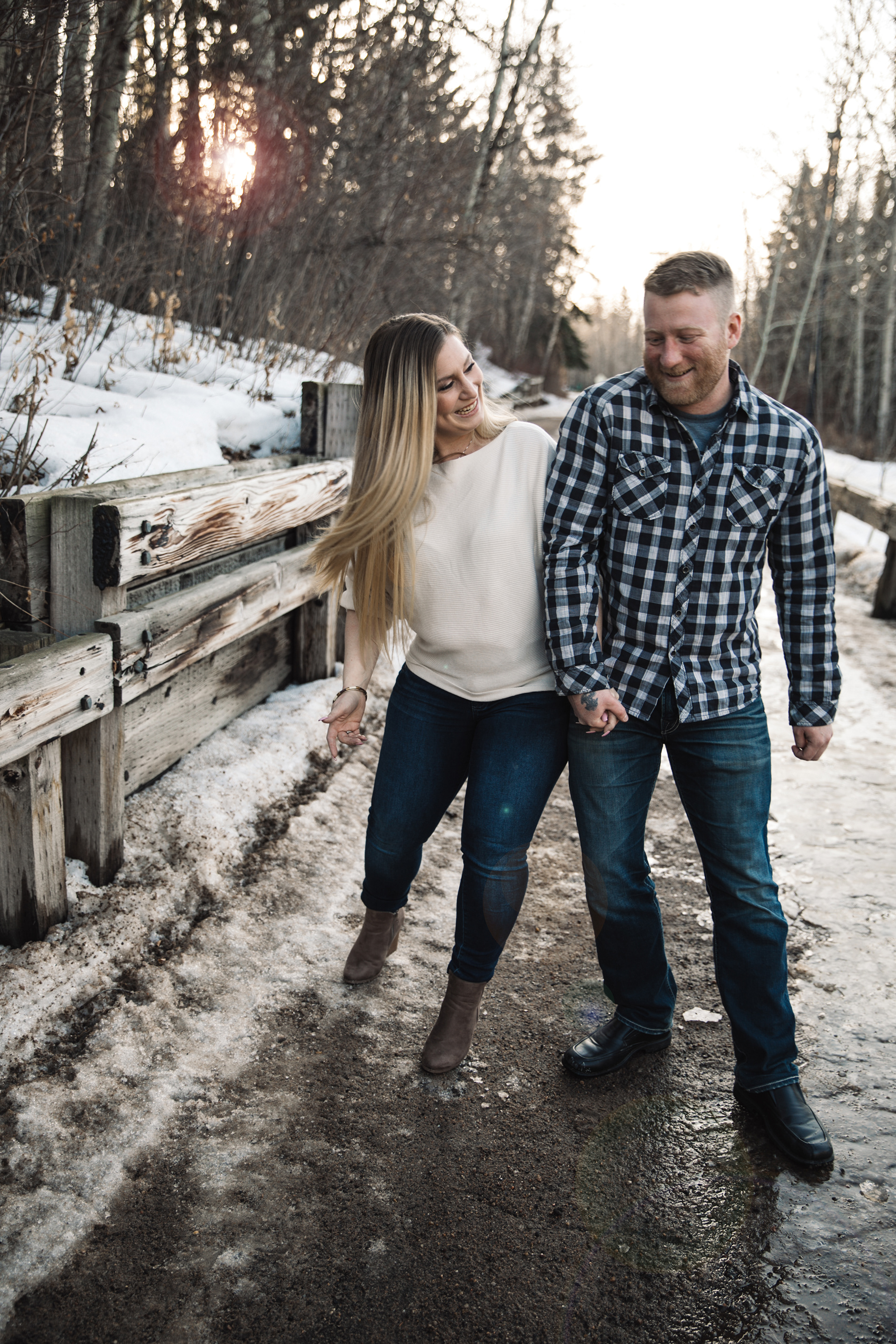 couple at Kinsmen Park in Edmonton