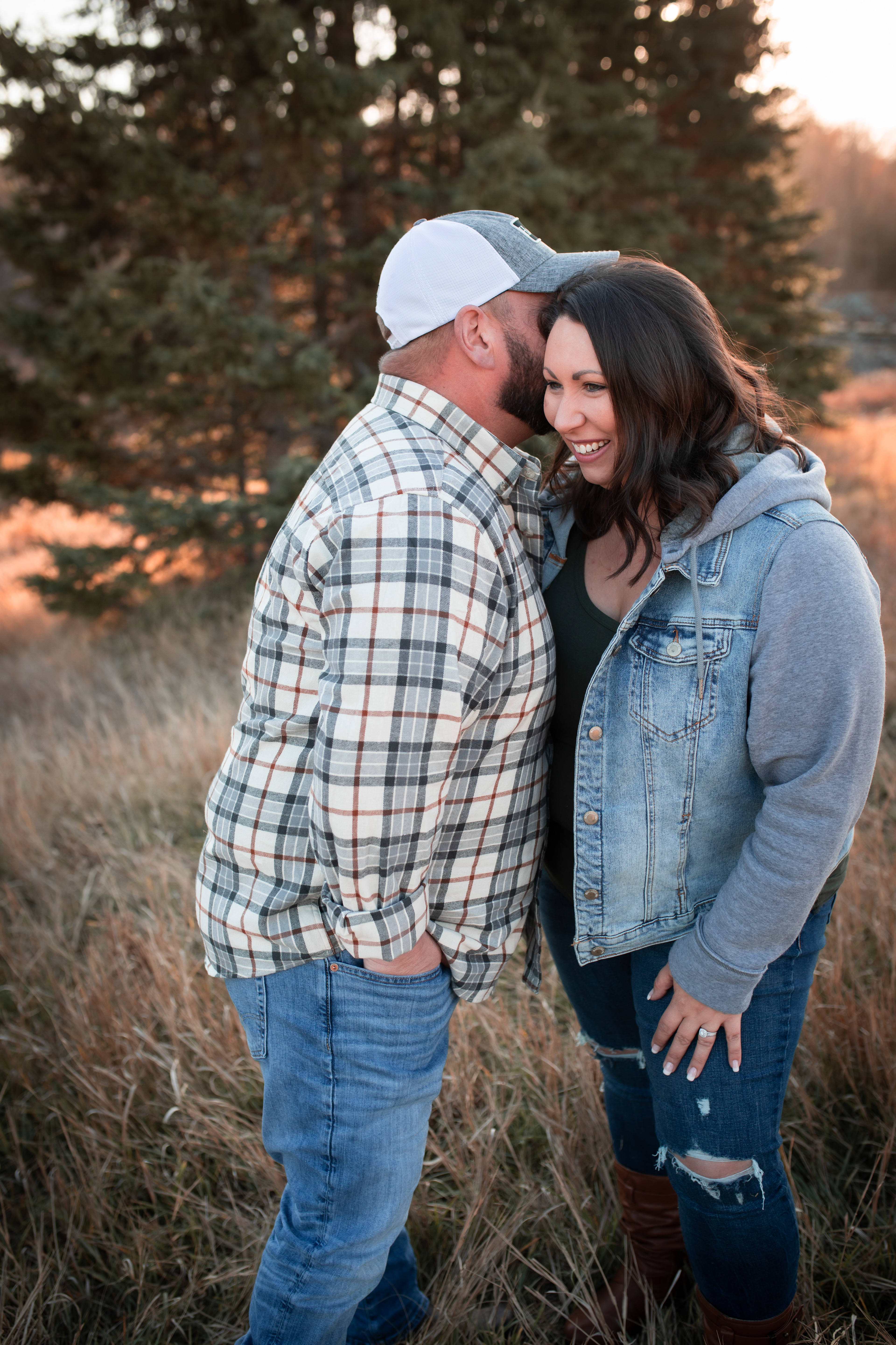 happy couple Edmontons best engagement photographer