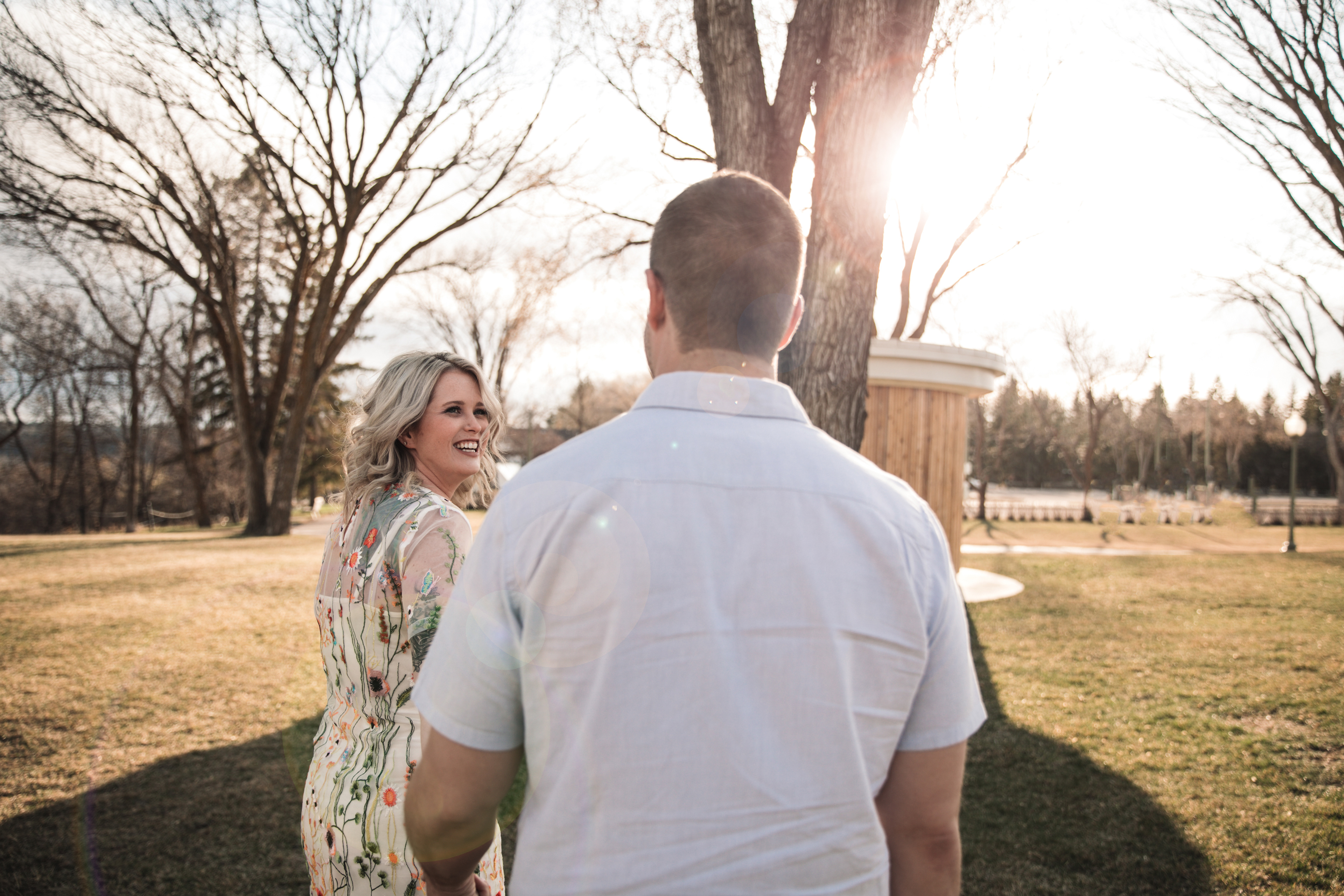 Couple at government house in Edmonton