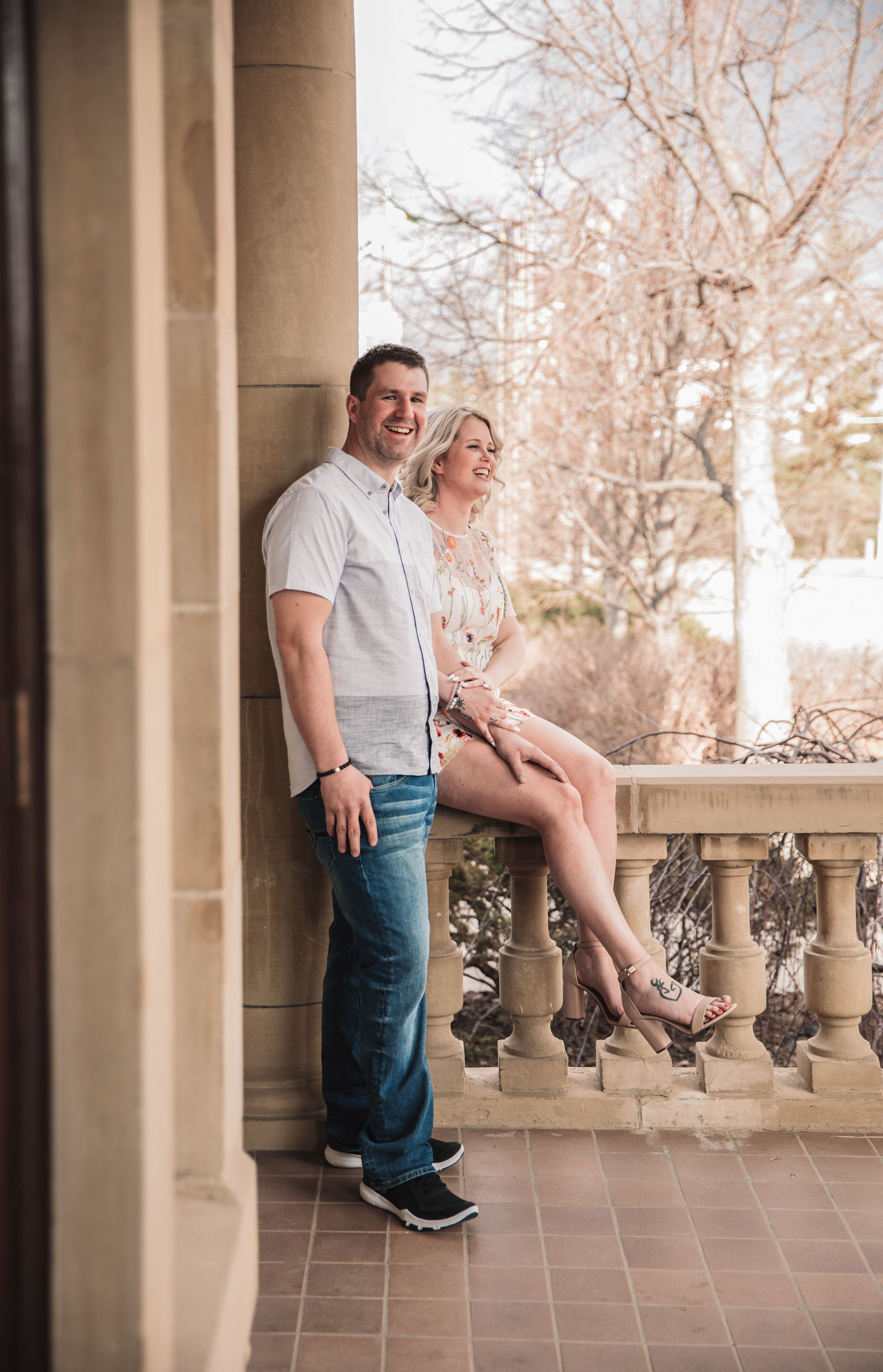 Couple at government house in Edmonton