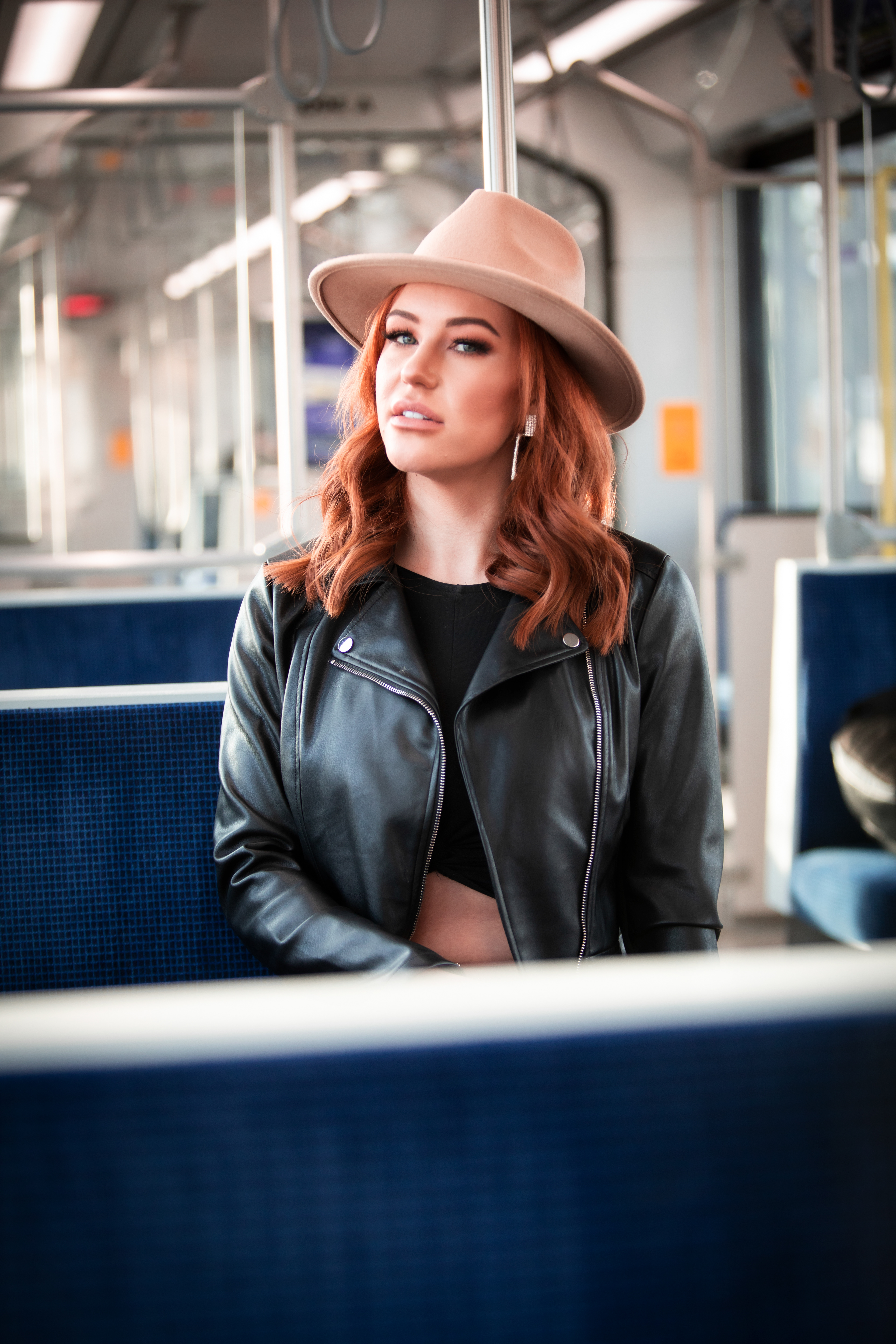 sitting on lrt