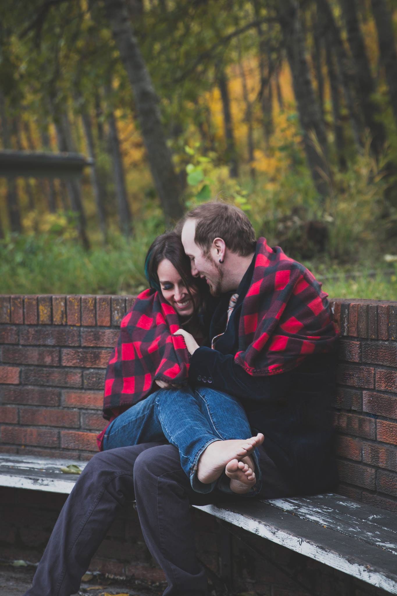 couple at kinsmen park in Edmonton